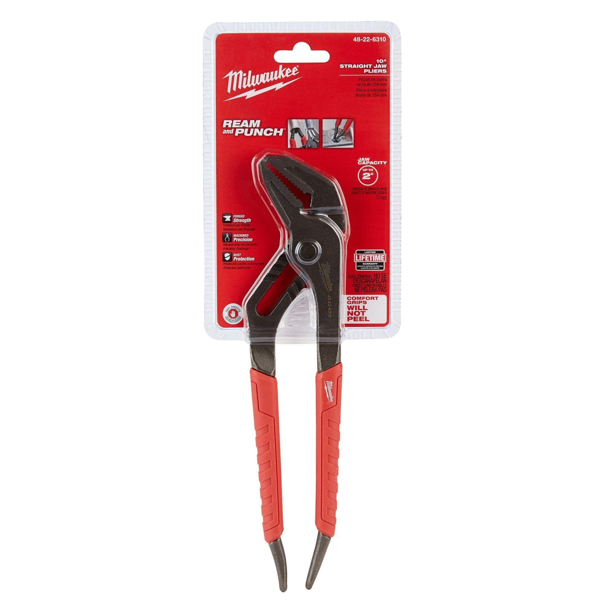 Pinzas de mordaza recta de 10 Milwaukee 48-22-6310-0