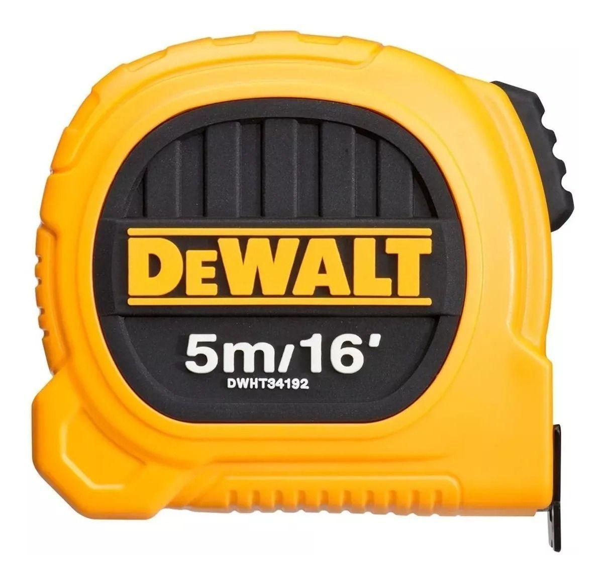 Huincha De Medir 5m/16' Diseño Compacto DEWALT DWHT34192L-0