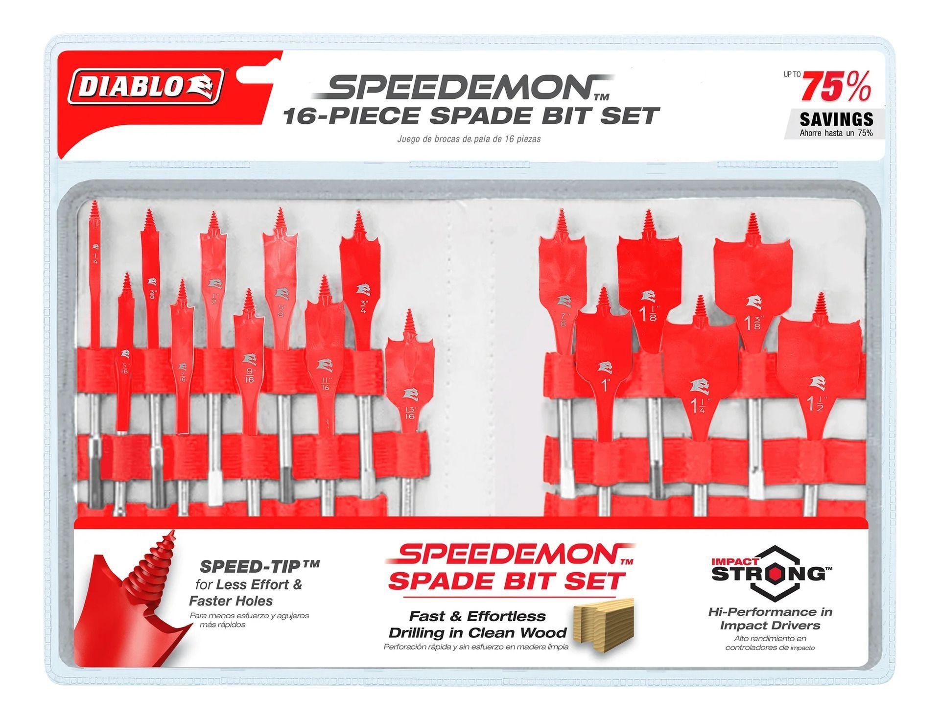 Brocas Paleta Diablo Speedemon 16 Piezas Dsp2980-s16-0