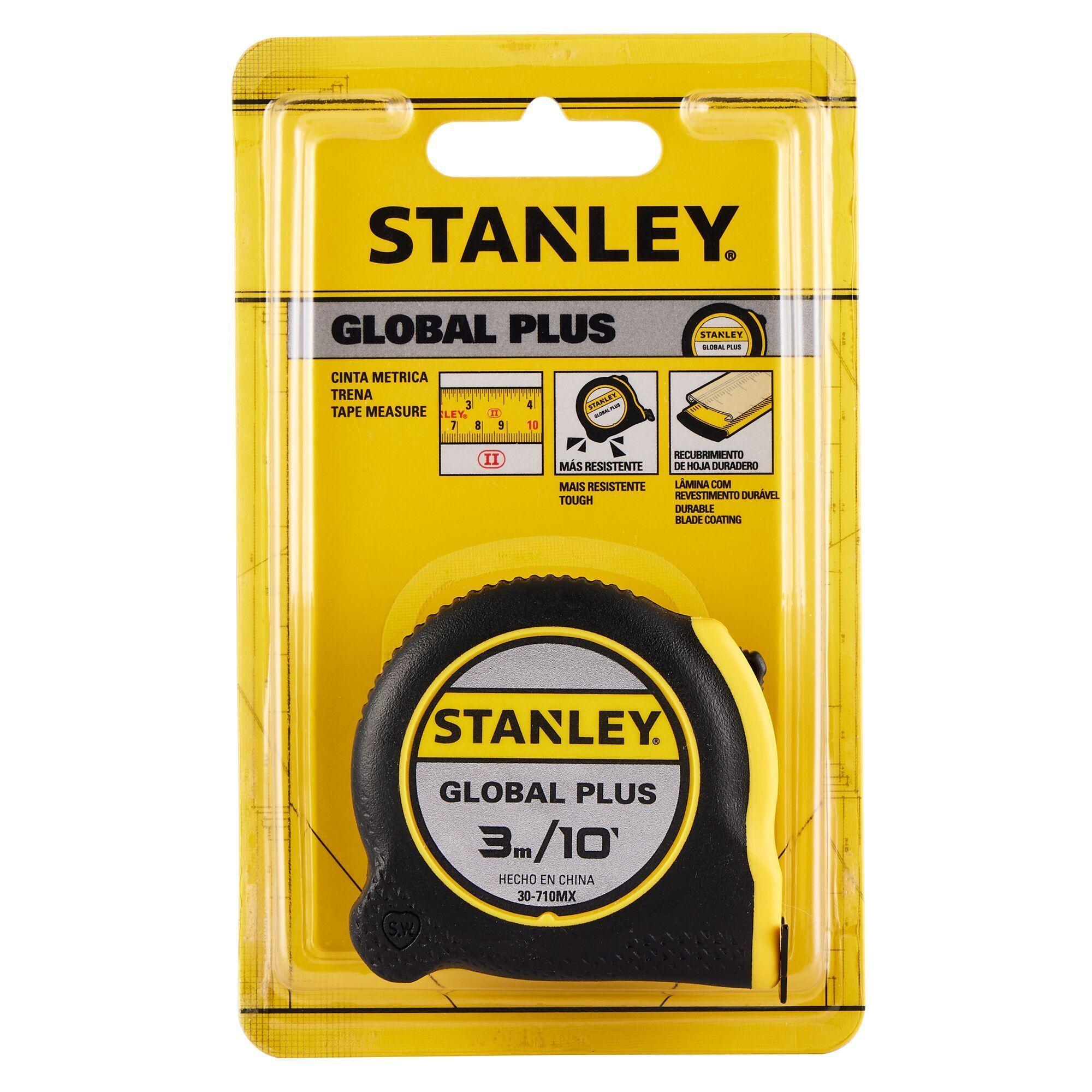 Cinta métrica GLOBAL PLUS 3m/10' STANLEY 30-710-0