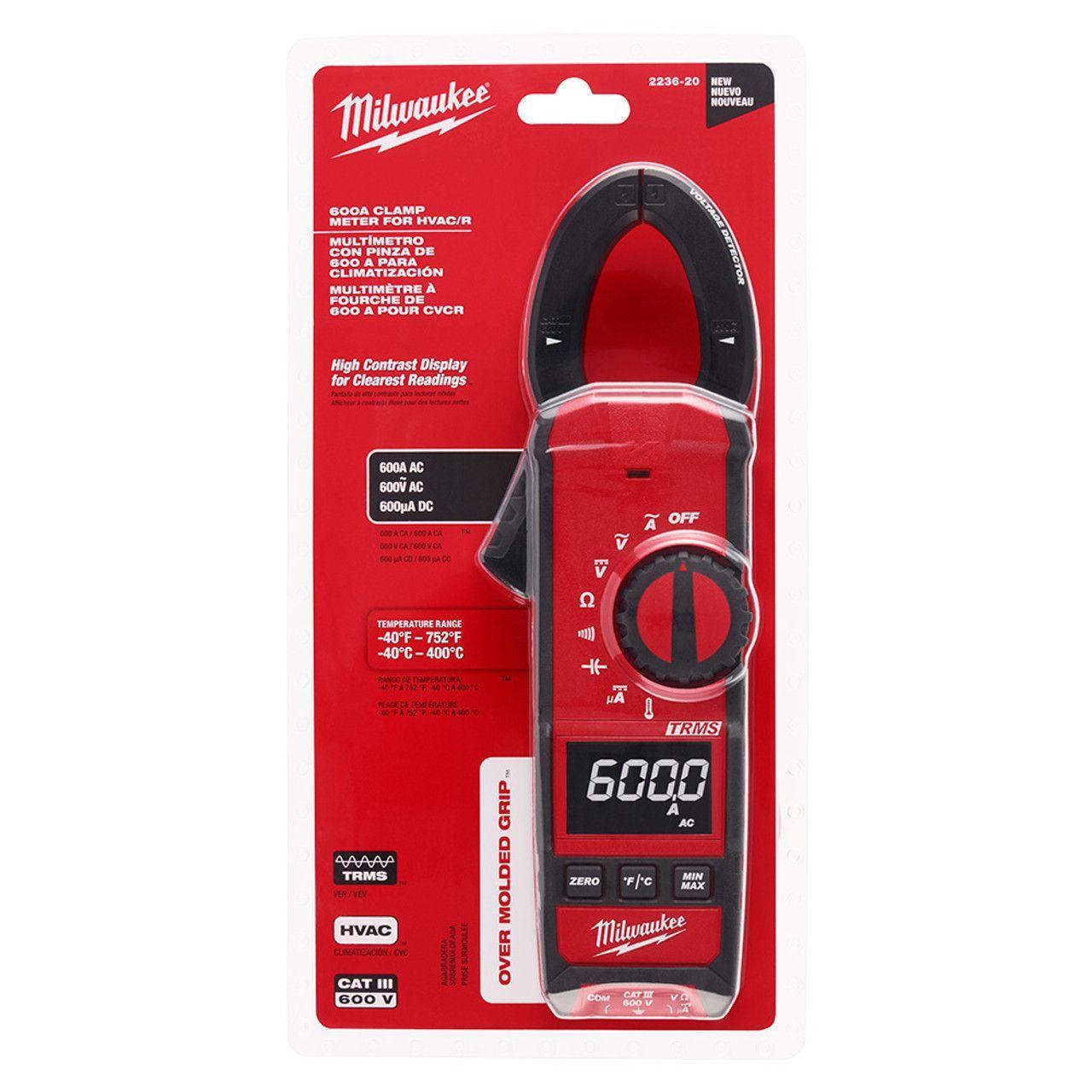 Amperímetro De Gancho Digital para HVAC/R Milwaukee 2236-20-2