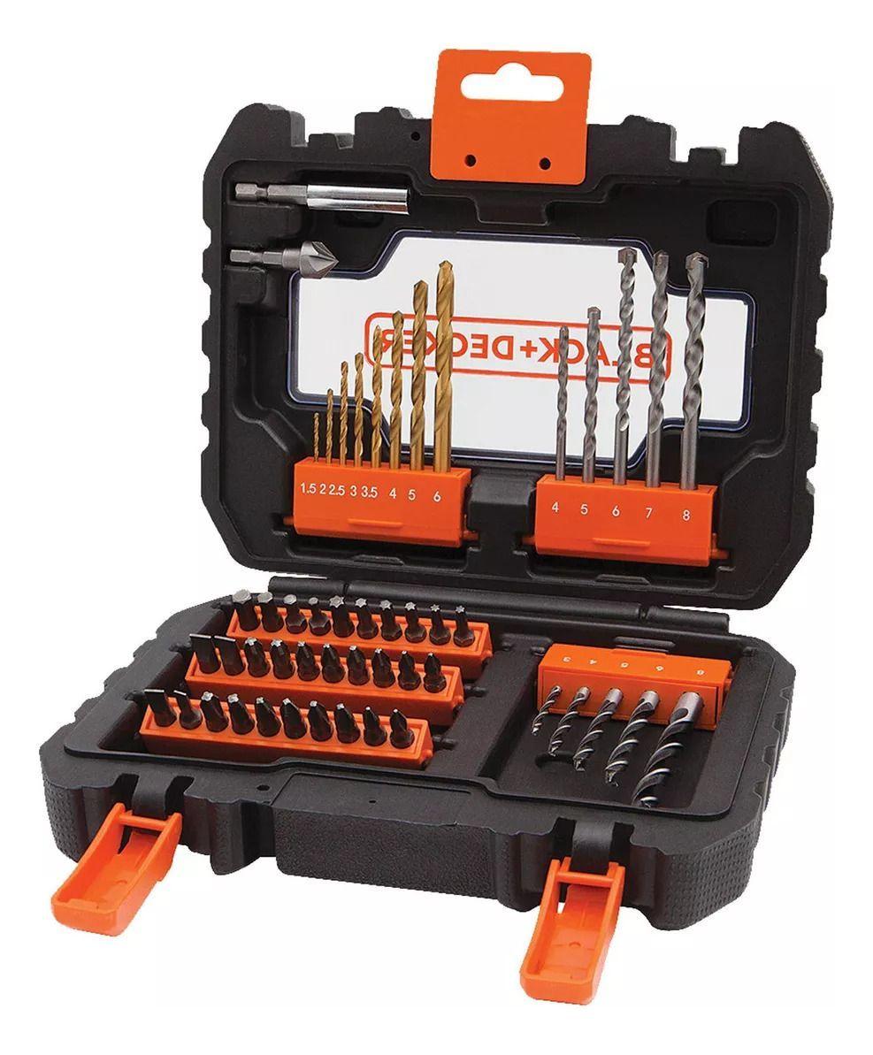 Set Atornillar y Taladrar 50 Piezas BLACK+DECKER A7232-XJ-3
