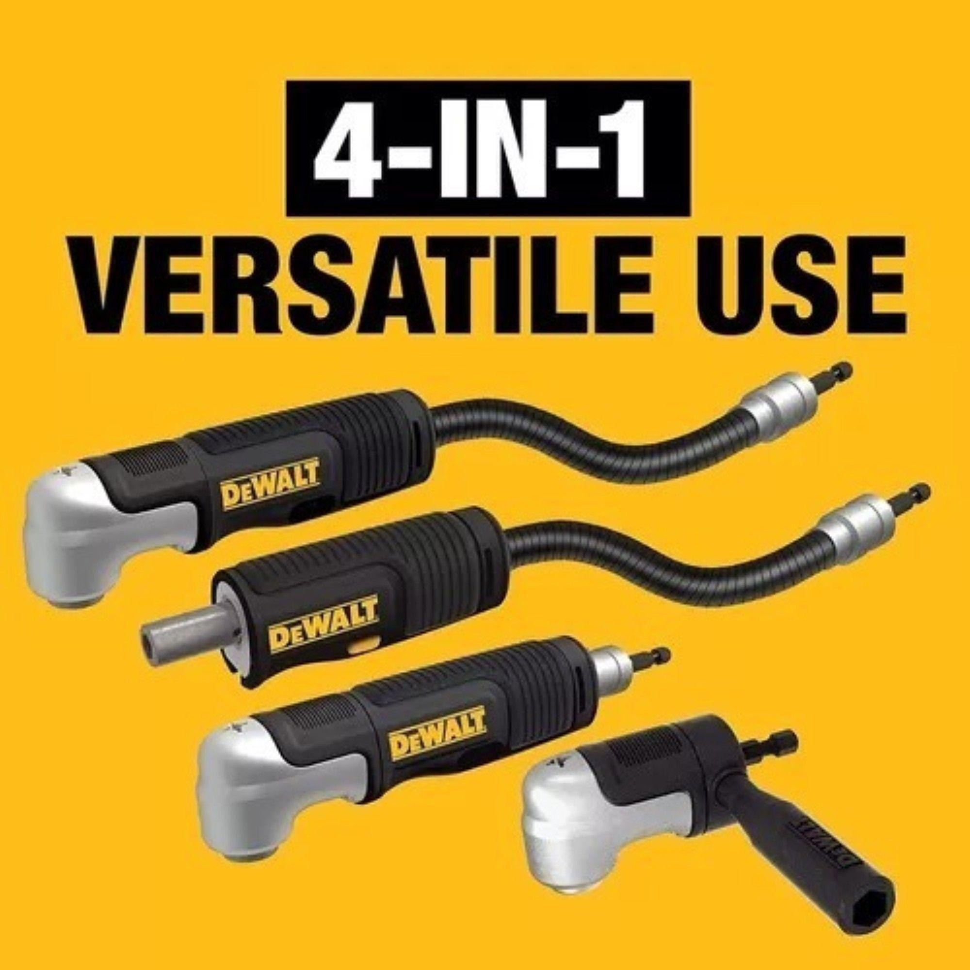 Adaptador Ángulo Recto Dewalt Sistema 4 En 1-4