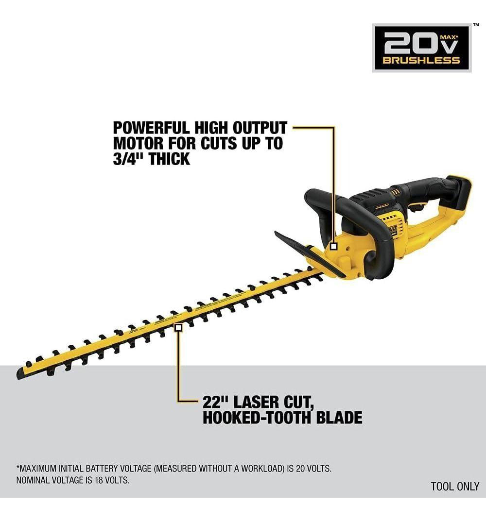 Cortasetos 20V Sin Batería DEWALT DCHT820B-3
