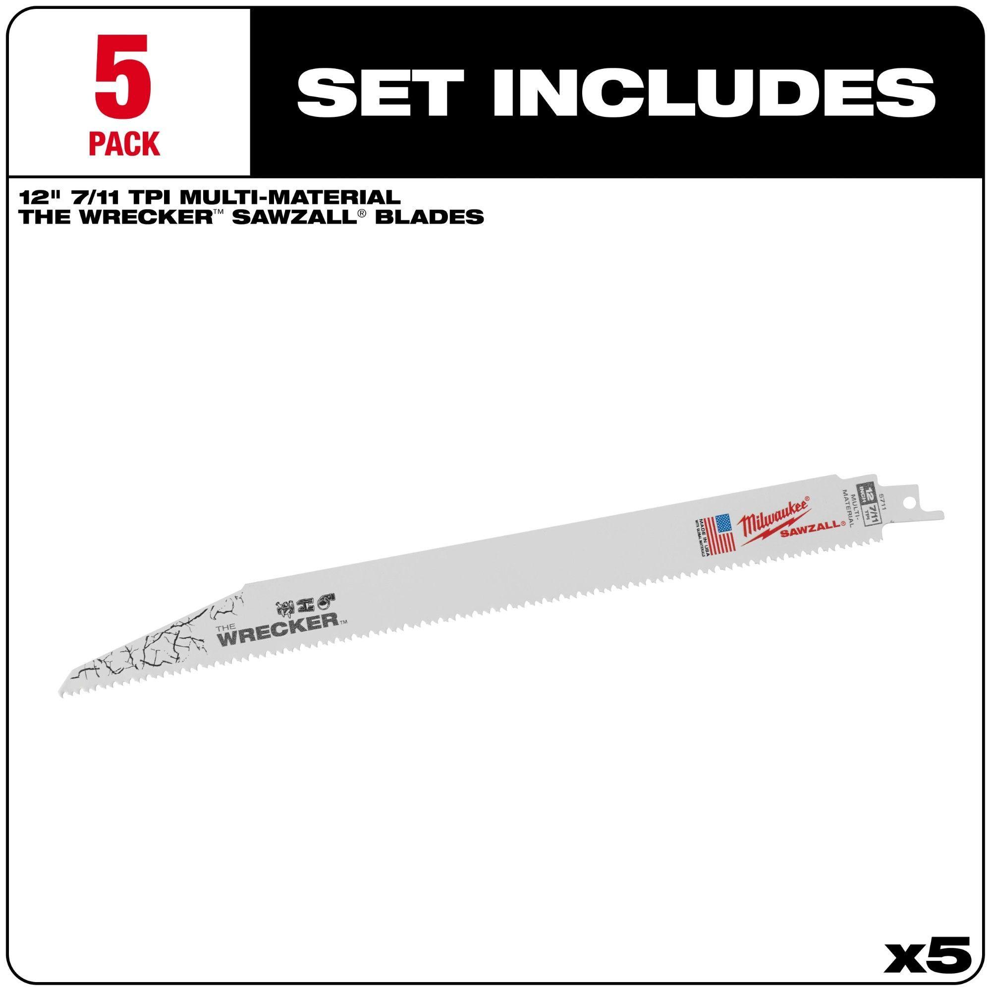 Hoja Sierra Sable 5 Und Multimaterial Milwaukee 48-00-5711-2