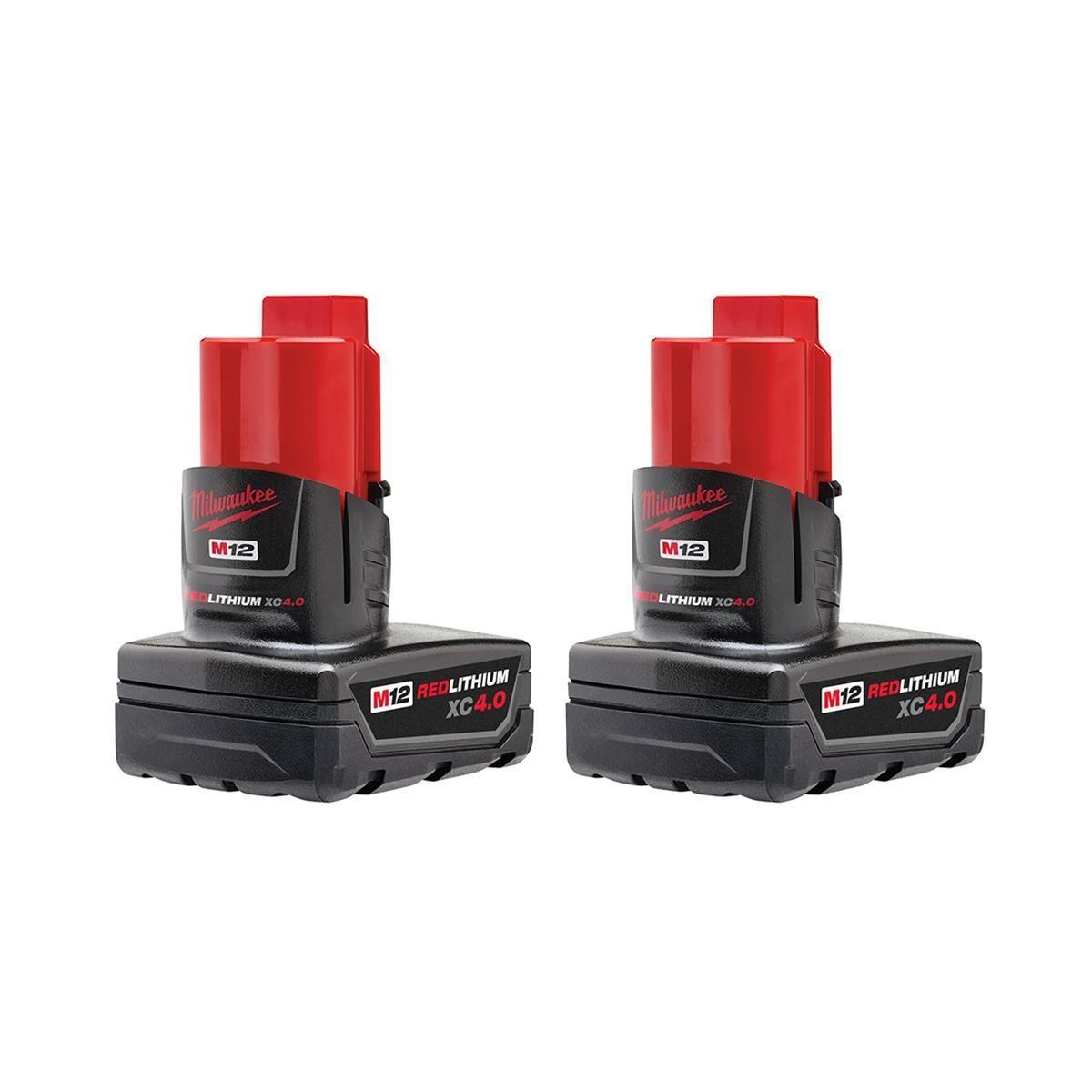 Pack 2 Baterias Milwaukee M12 XC4.0Ah 48-11-2442-0