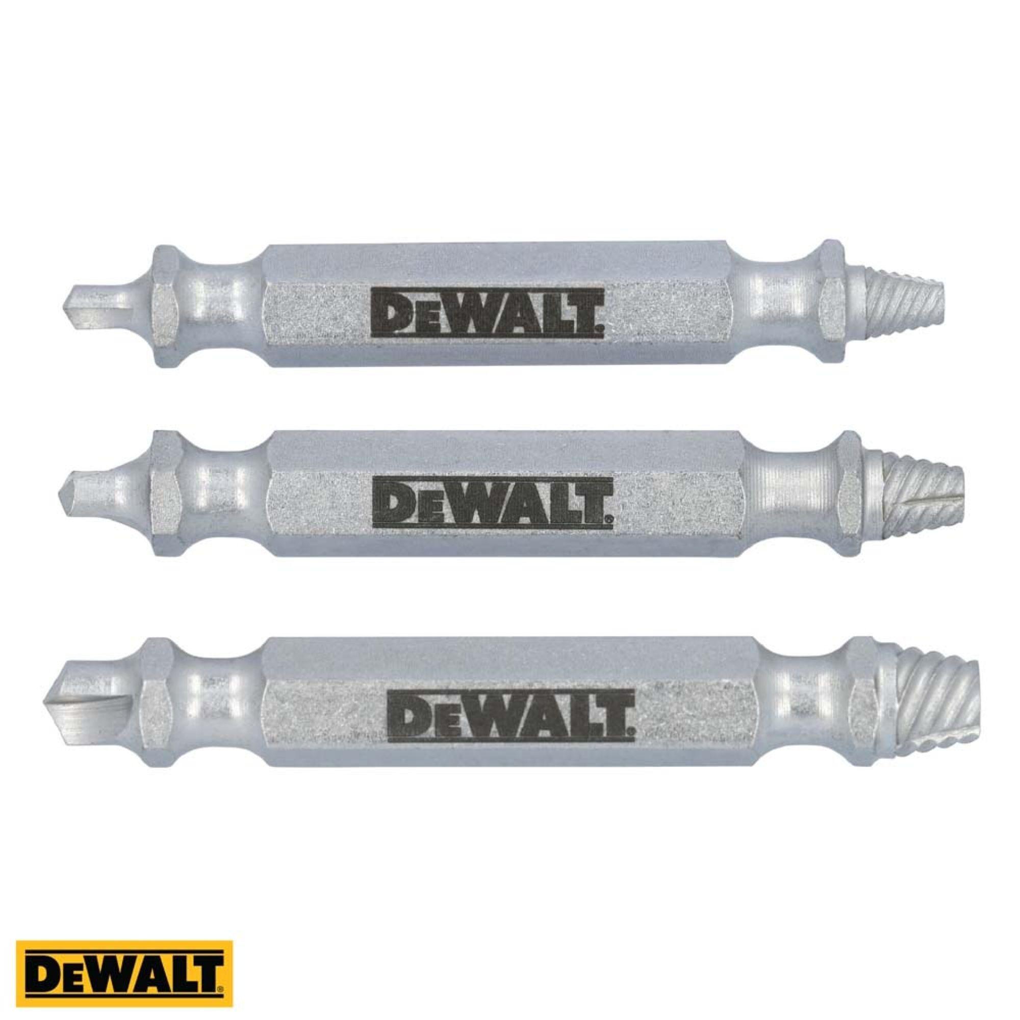 5 display de 3 extractores de tornillos DEWALT DWAFEXTRACT3-3