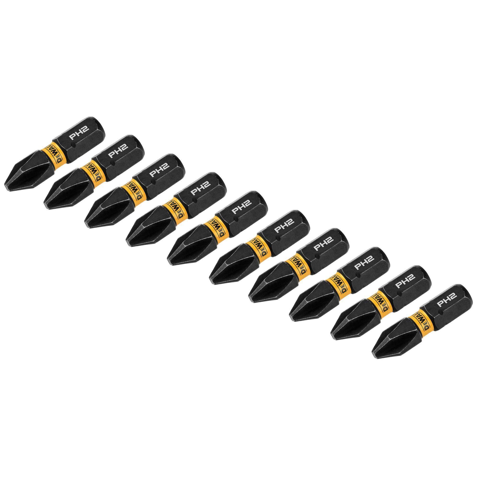 Set 10 puntas PH2 FLEXTORQ DEWALT DWAF1PH2IR10-1
