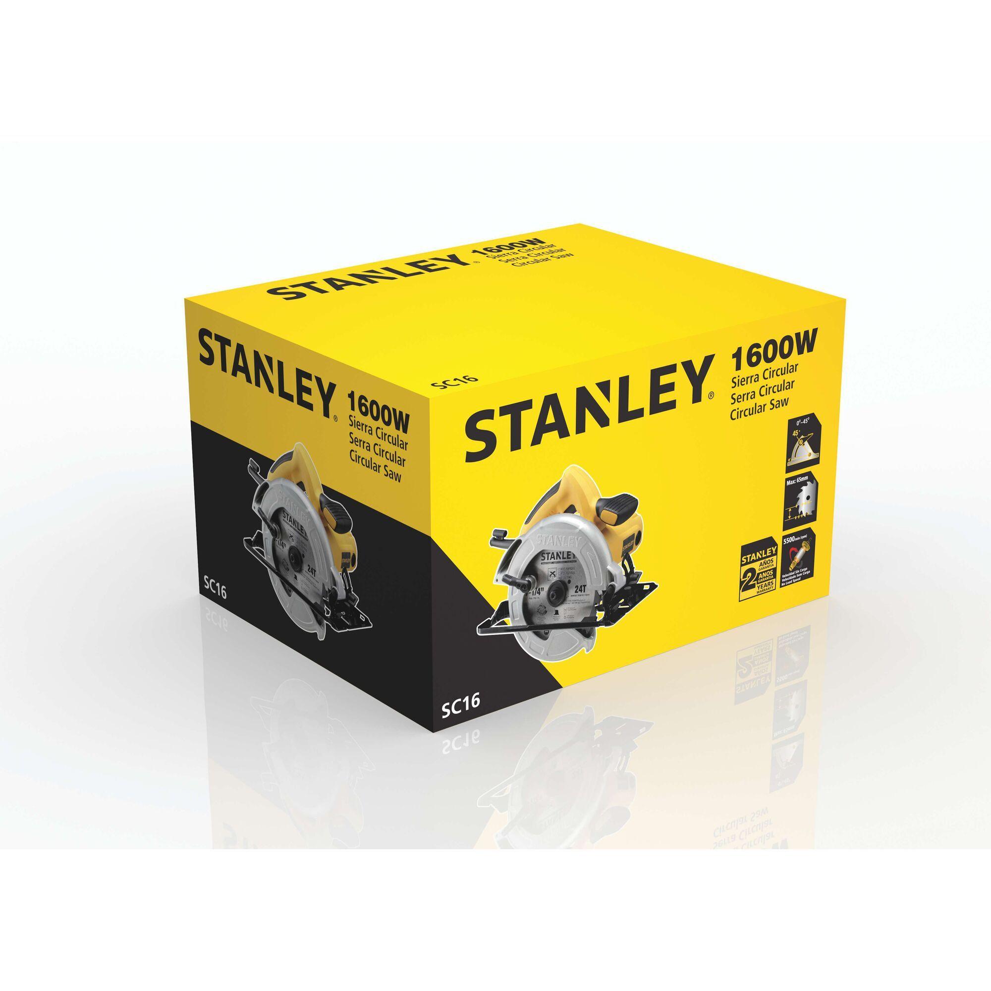 Sierra circular 7-1/4' 1600W Stanley SC16-B2C-6