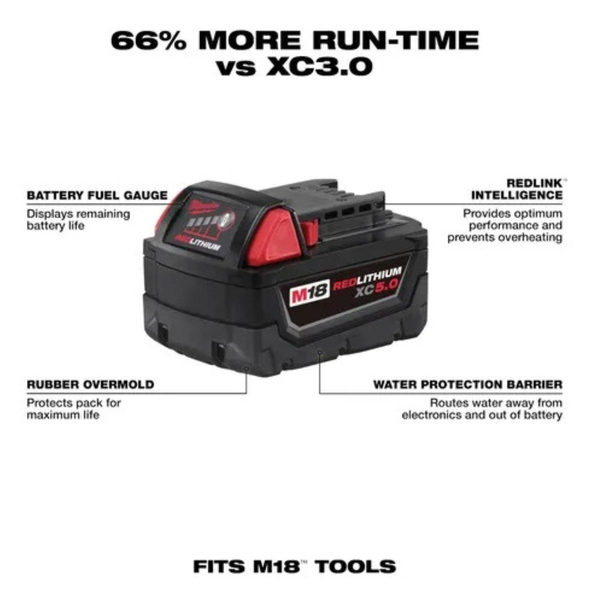 Bateria Milwaukee 18v Redlithium Xc 5.0 Ah-3