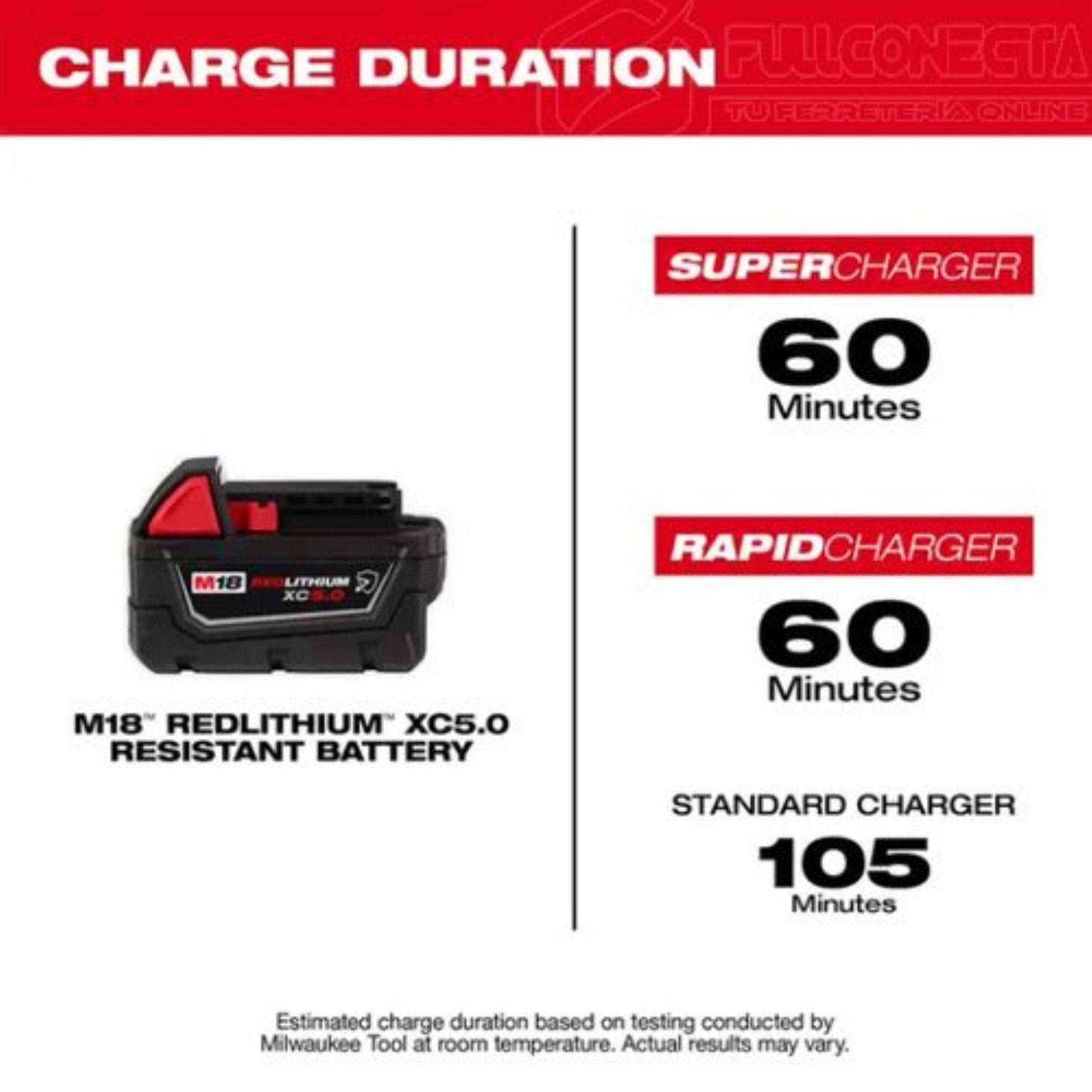 Bateria Milwaukee 18v Redlithium Xc 5.0 Ah-4