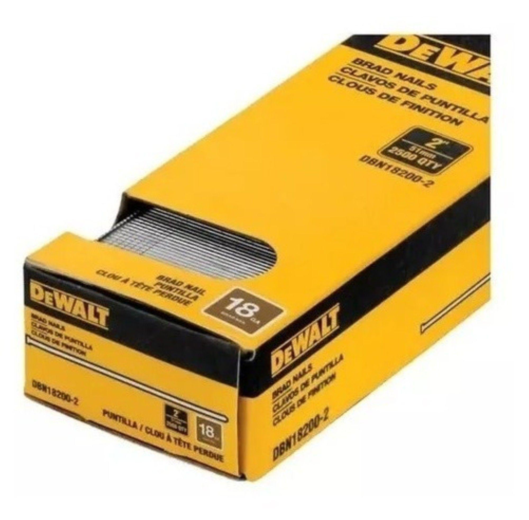 Caja de 2500 clavos de puntilla 2 18GA DBN18200-2-0