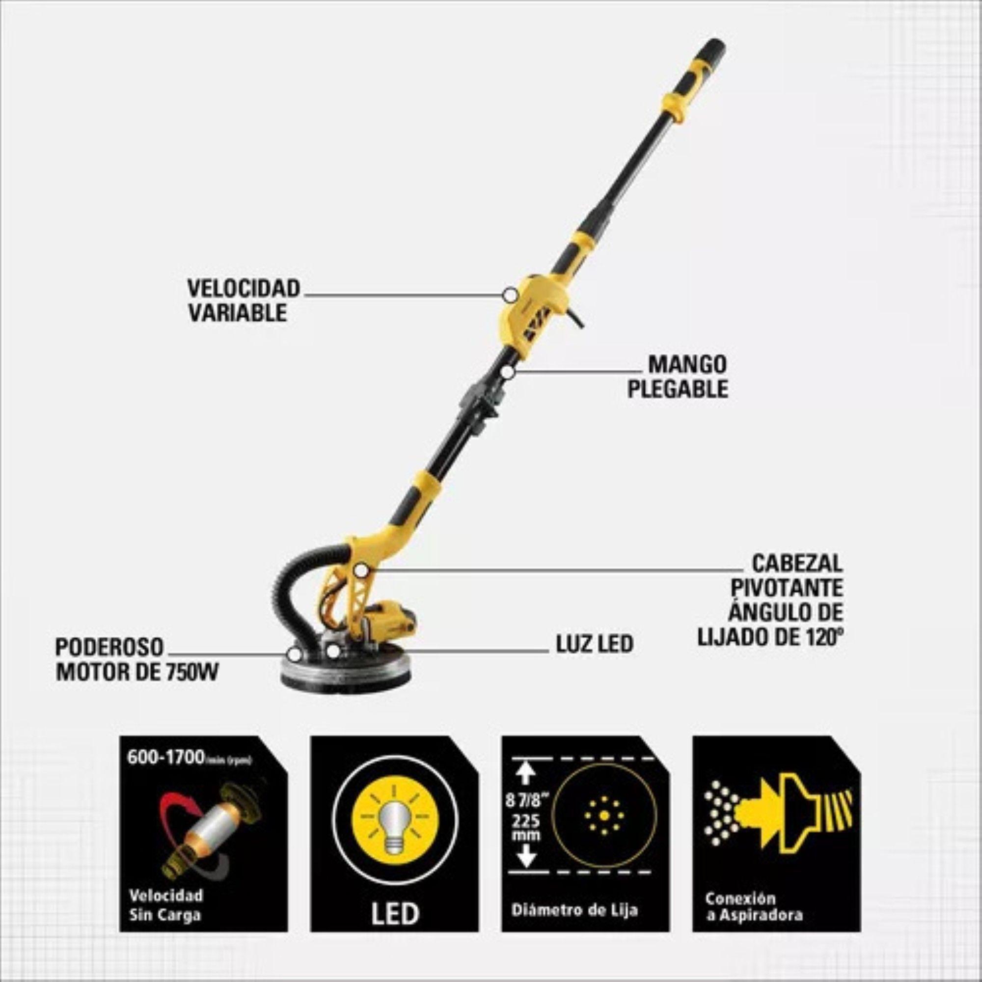 Lijadora de pared y techo STANLEY SW75-B2C-3