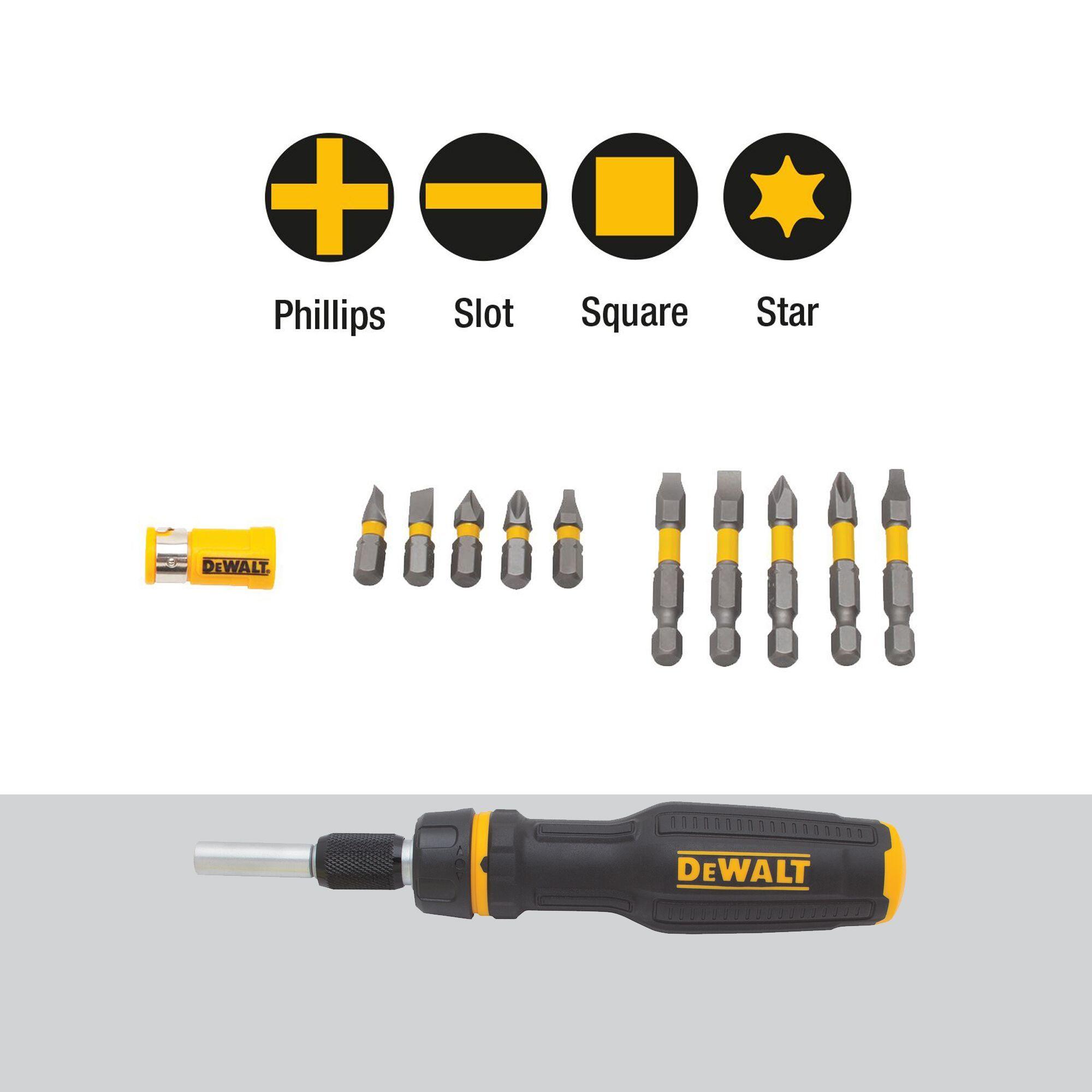 Set Destornillador Telescópico Multibroca DEWALT DWHT66567-3