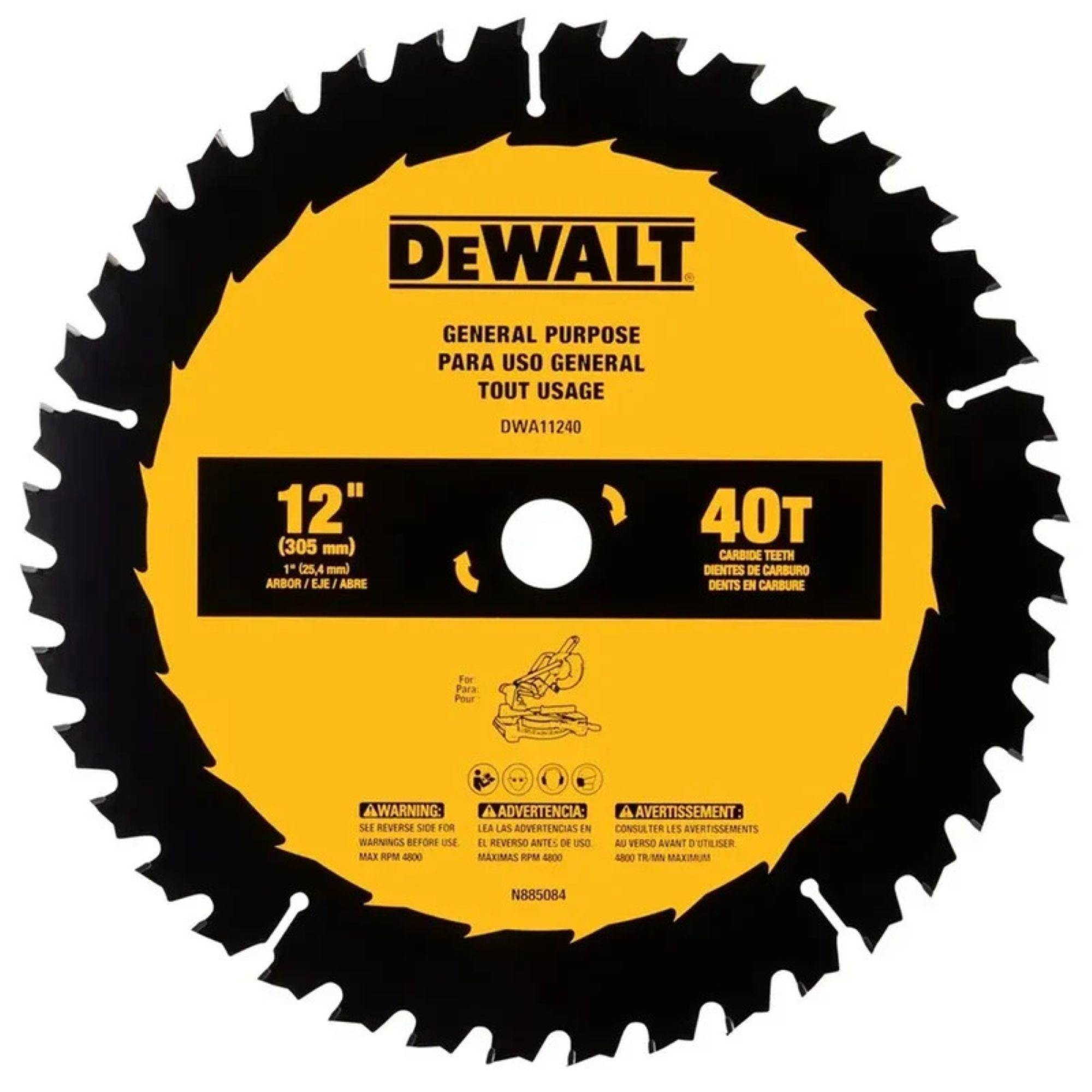 Disco de sierra circular de 12 40D DEWALT DWA11240-1