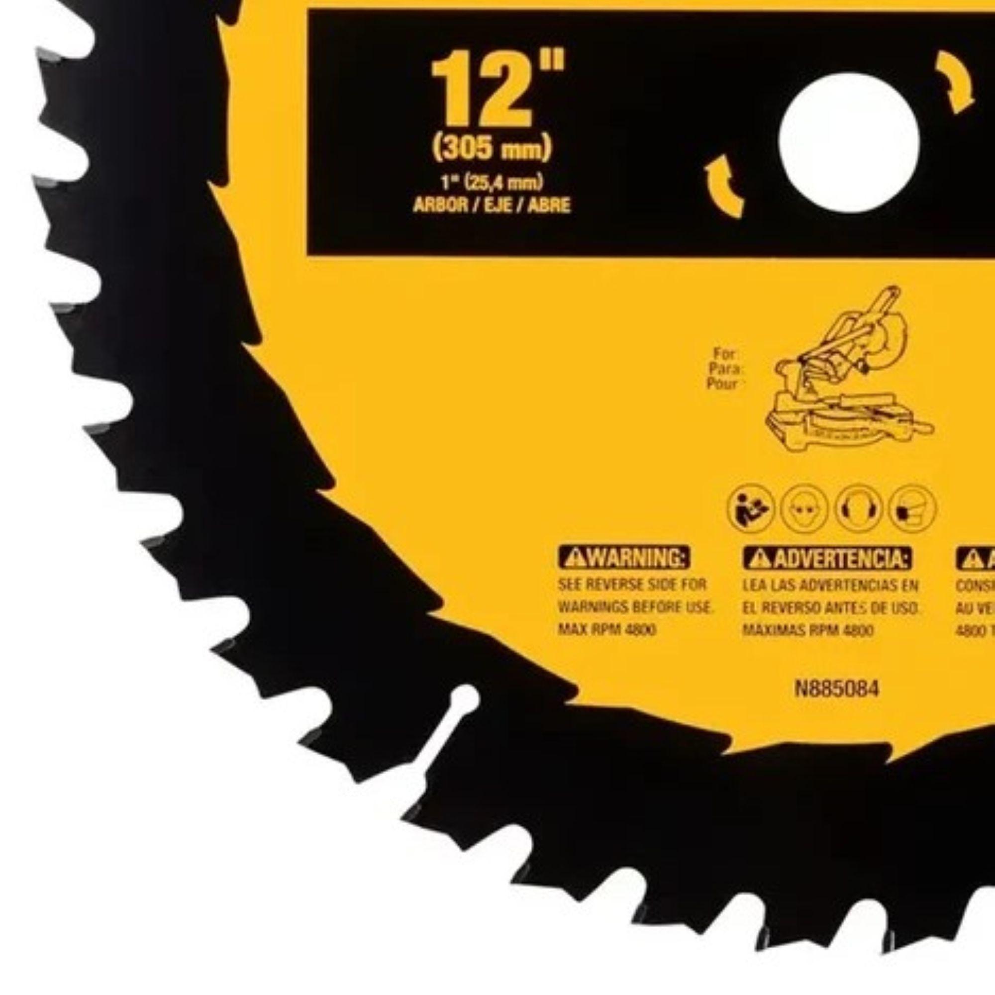 Disco de sierra circular de 12 40D DEWALT DWA11240-3