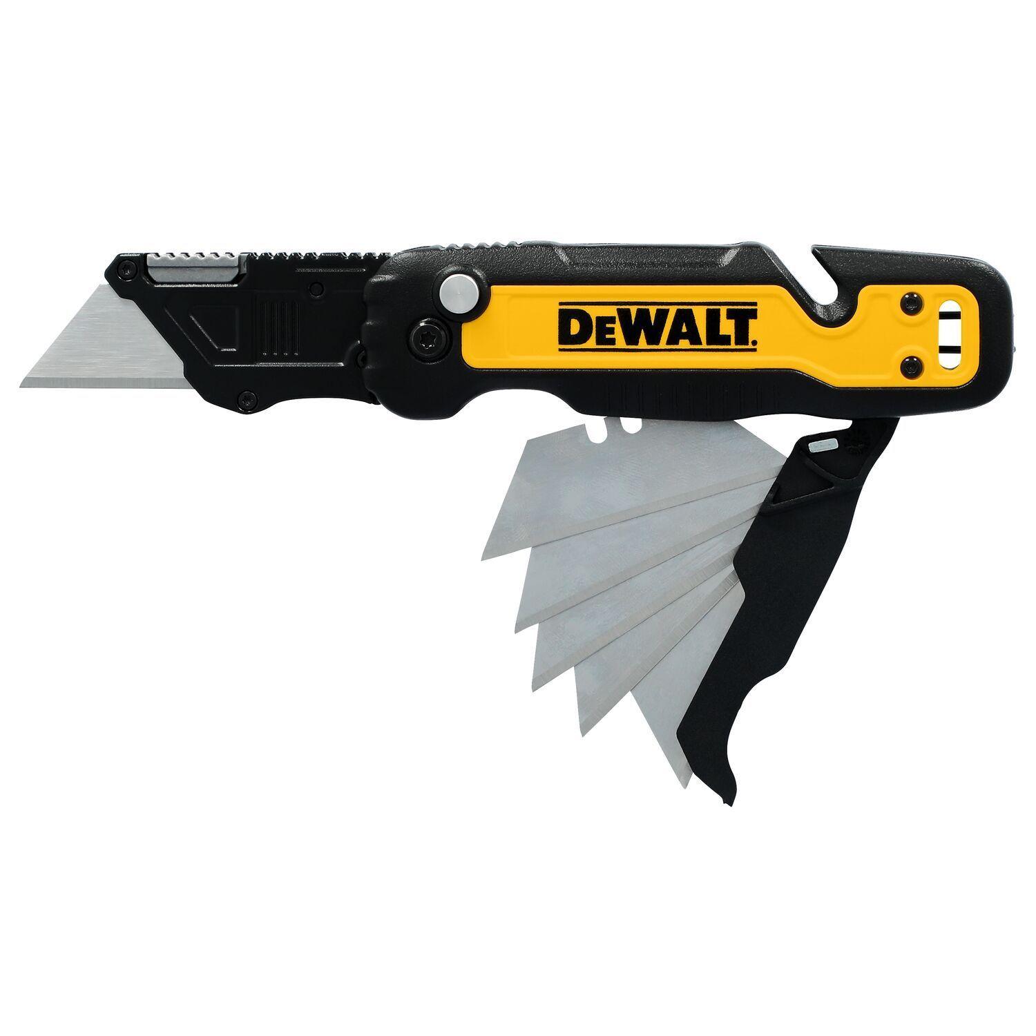 Cuchillo plegable con almacenamiento DEWALT DWHT10992-3