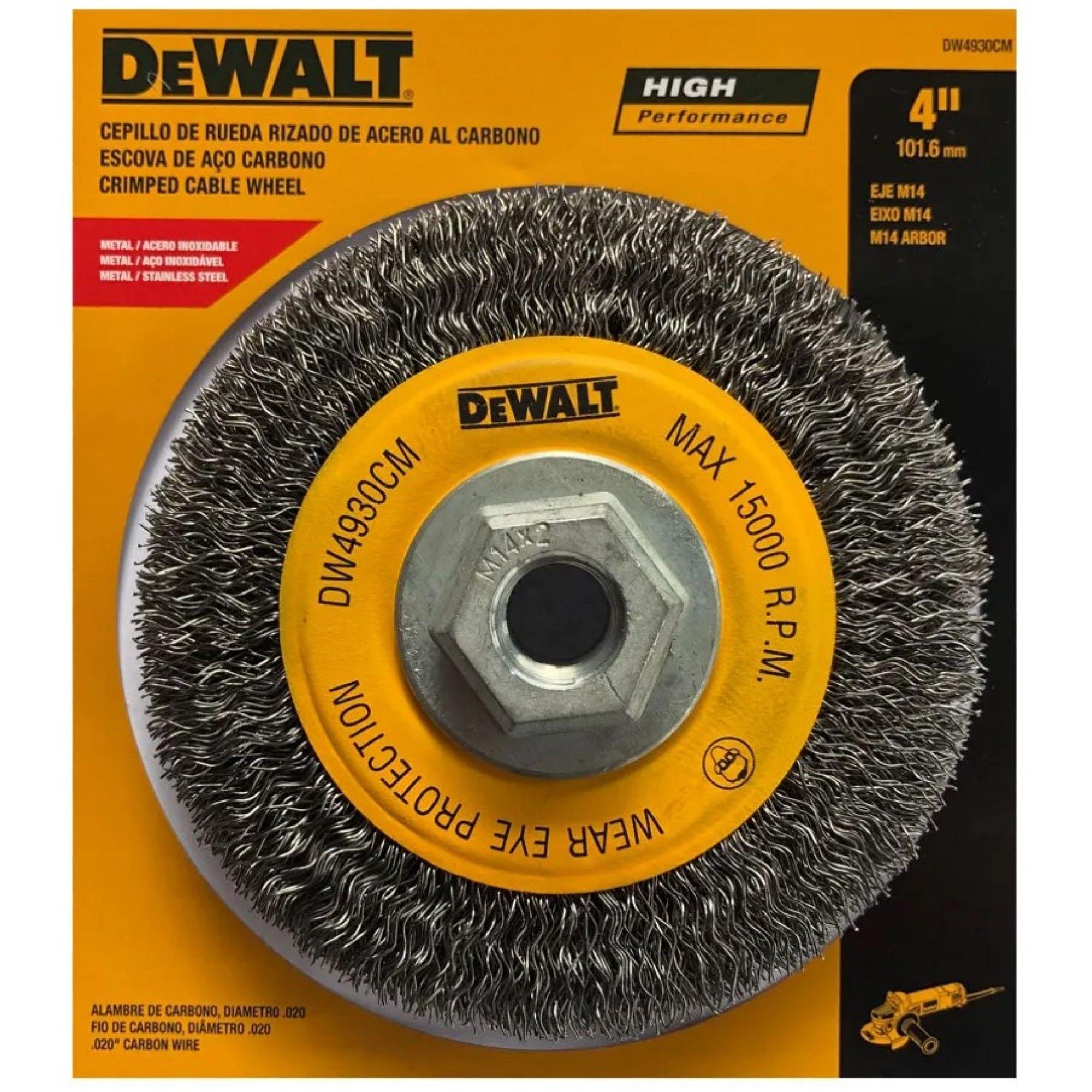 Grata Rueda Ondulada 4” Eje M14 Dewalt DW4930CM-0