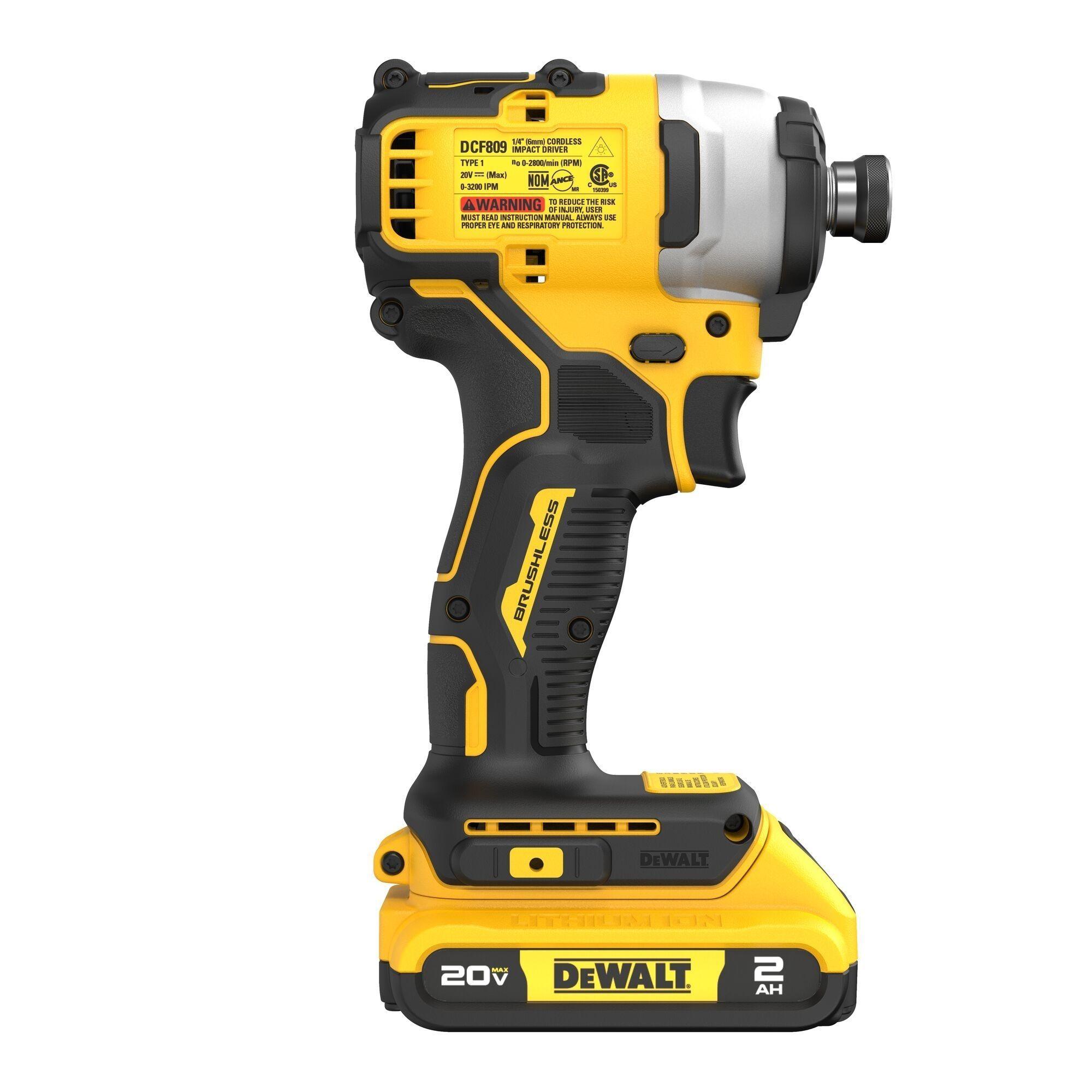 Atornillador De Impacto Atomic 20V + 2Bat DEWALT DCF809D2-B2-1
