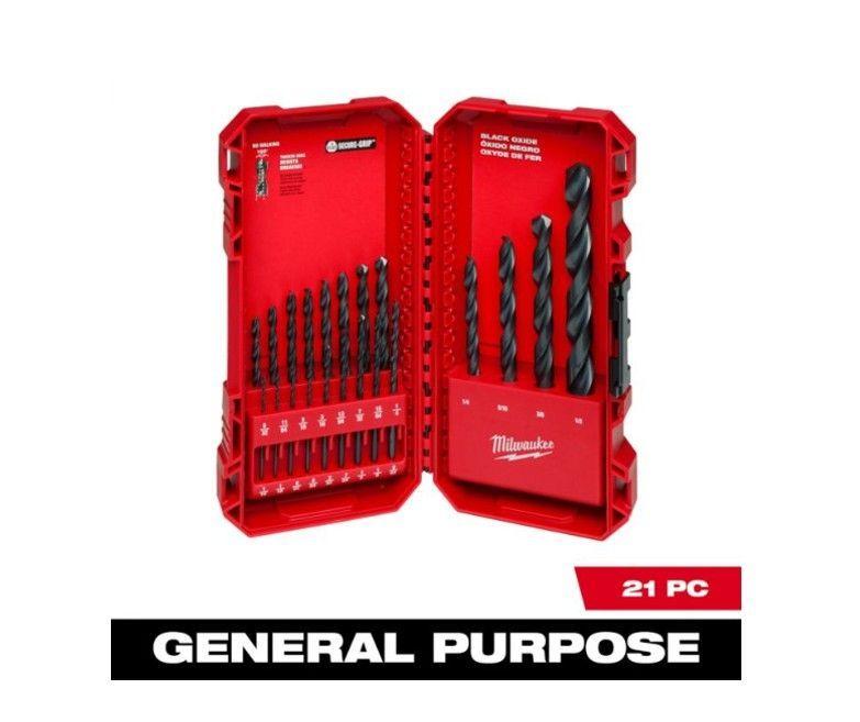 Set de Brocas Thunderbolt Black Oxide Milwaukee 48-89-2801-2