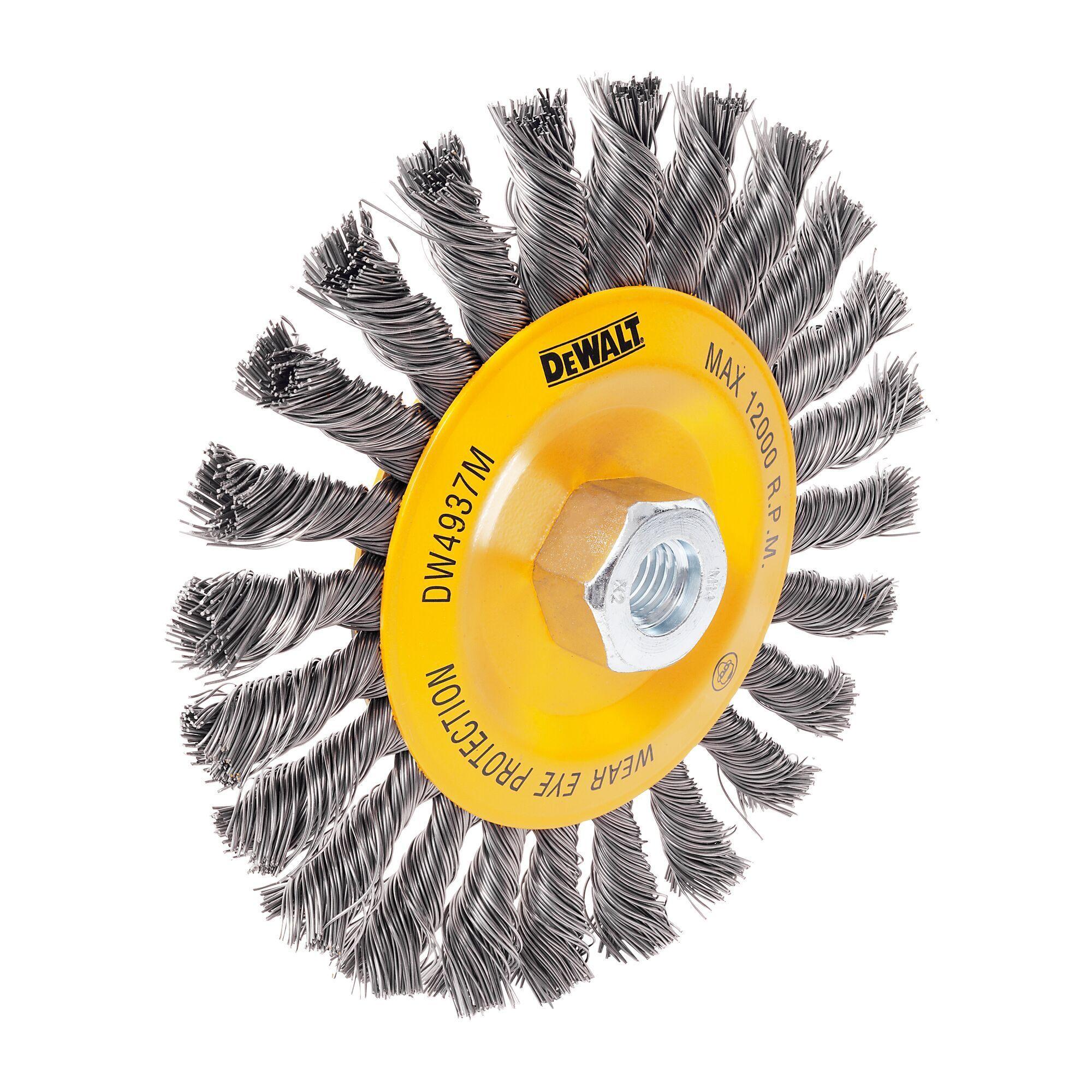 Grata Rueda Trenzada 6” Eje M14 Dewalt DW4937M-2