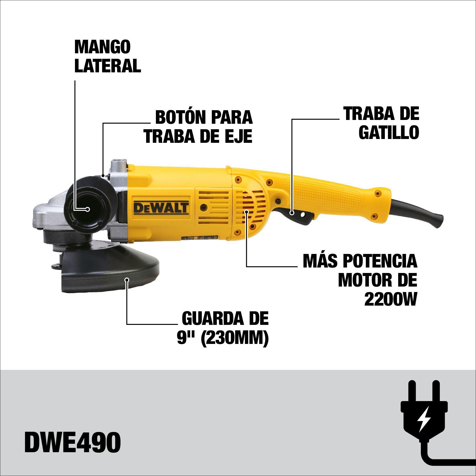 Esmeril Angular 9 2200W DWE490-B2C-6