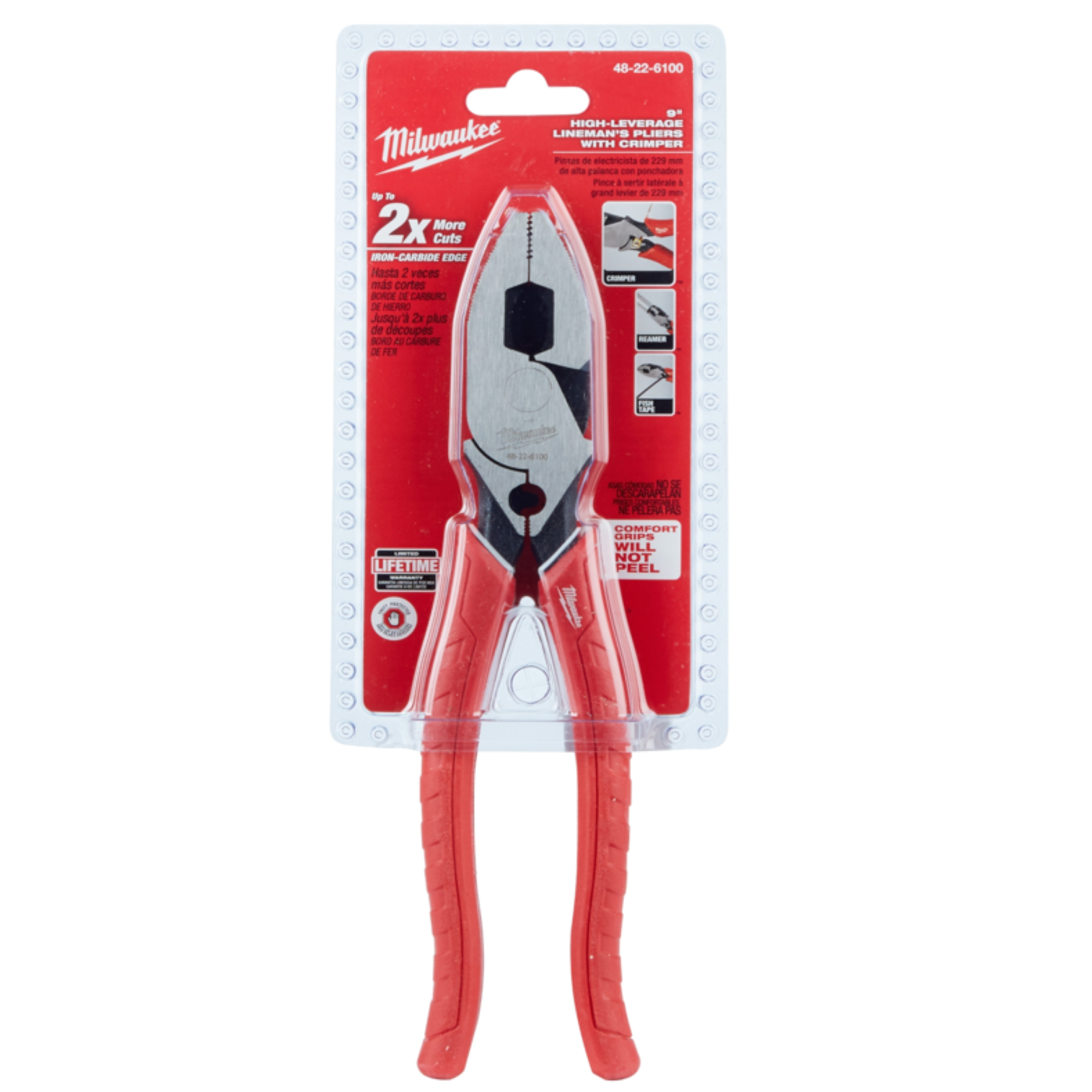 Alicate Universal 9 con Crimpadora Milwaukee 48-22-6100-2
