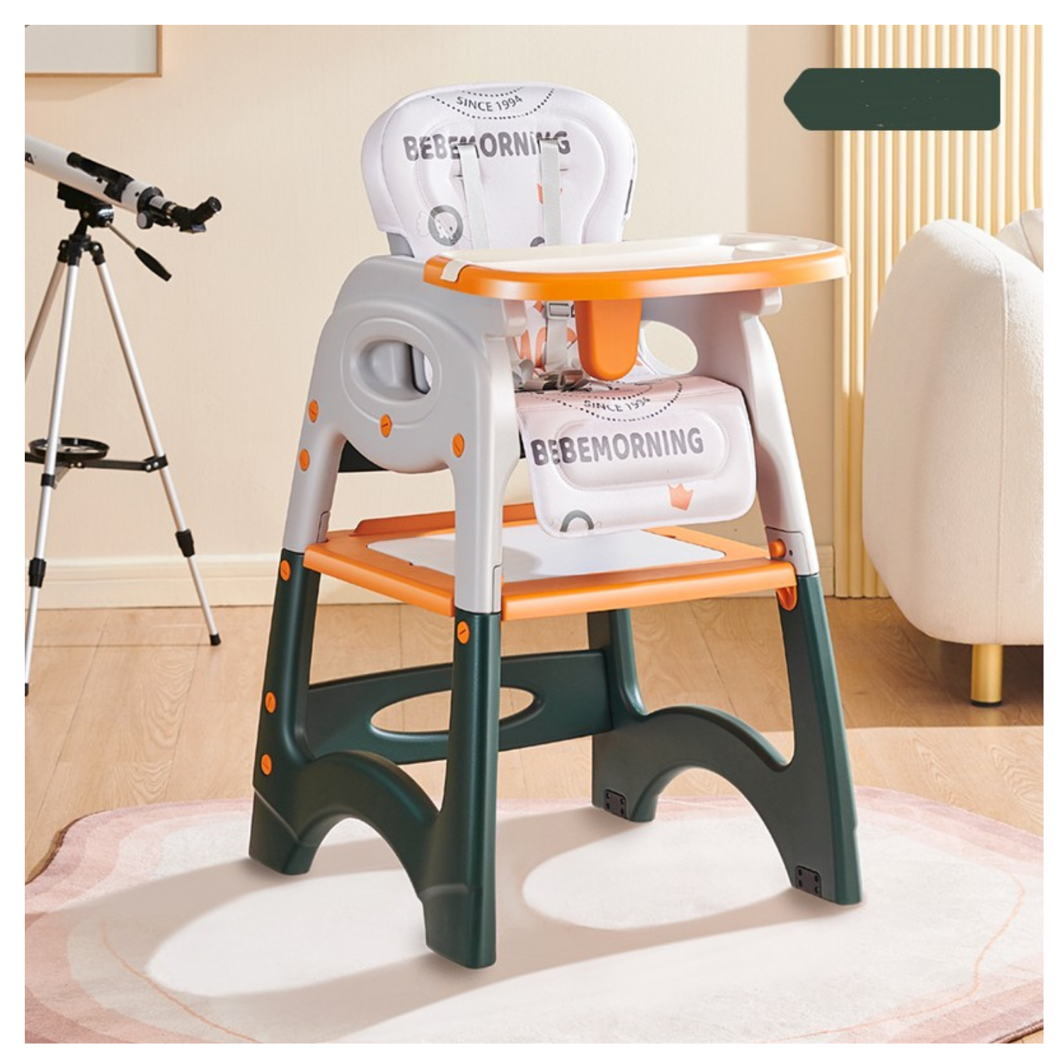Silla de comer 3 en 1 multifunciones Baby elephant-4