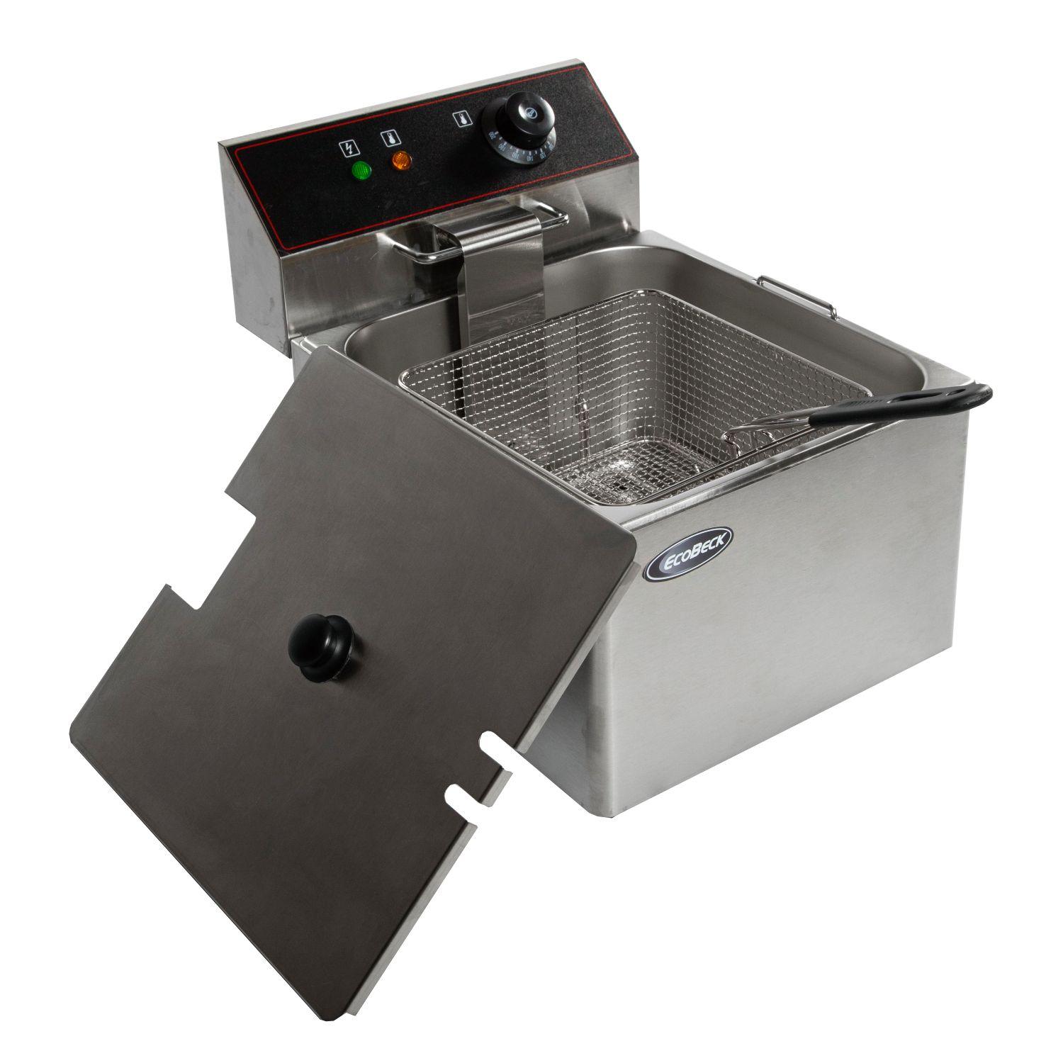 FREIDORA ELECTRICA SOBREMES 1 TACHO MODELO HEF-81 LINEA ECONOMICA | Plata-1