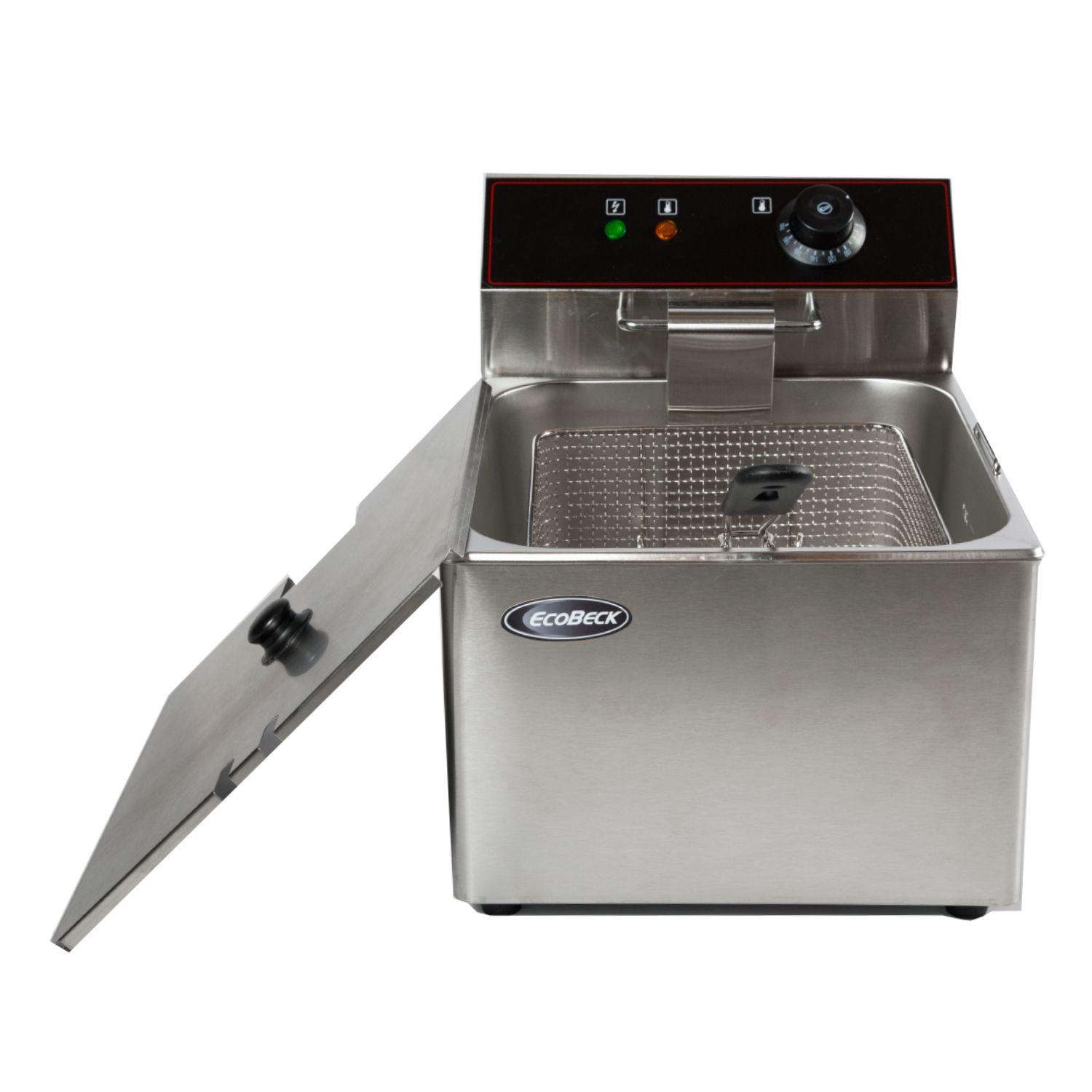 FREIDORA ELECTRICA SOBREMES 1 TACHO MODELO HEF-81 LINEA ECONOMICA | Plata-2