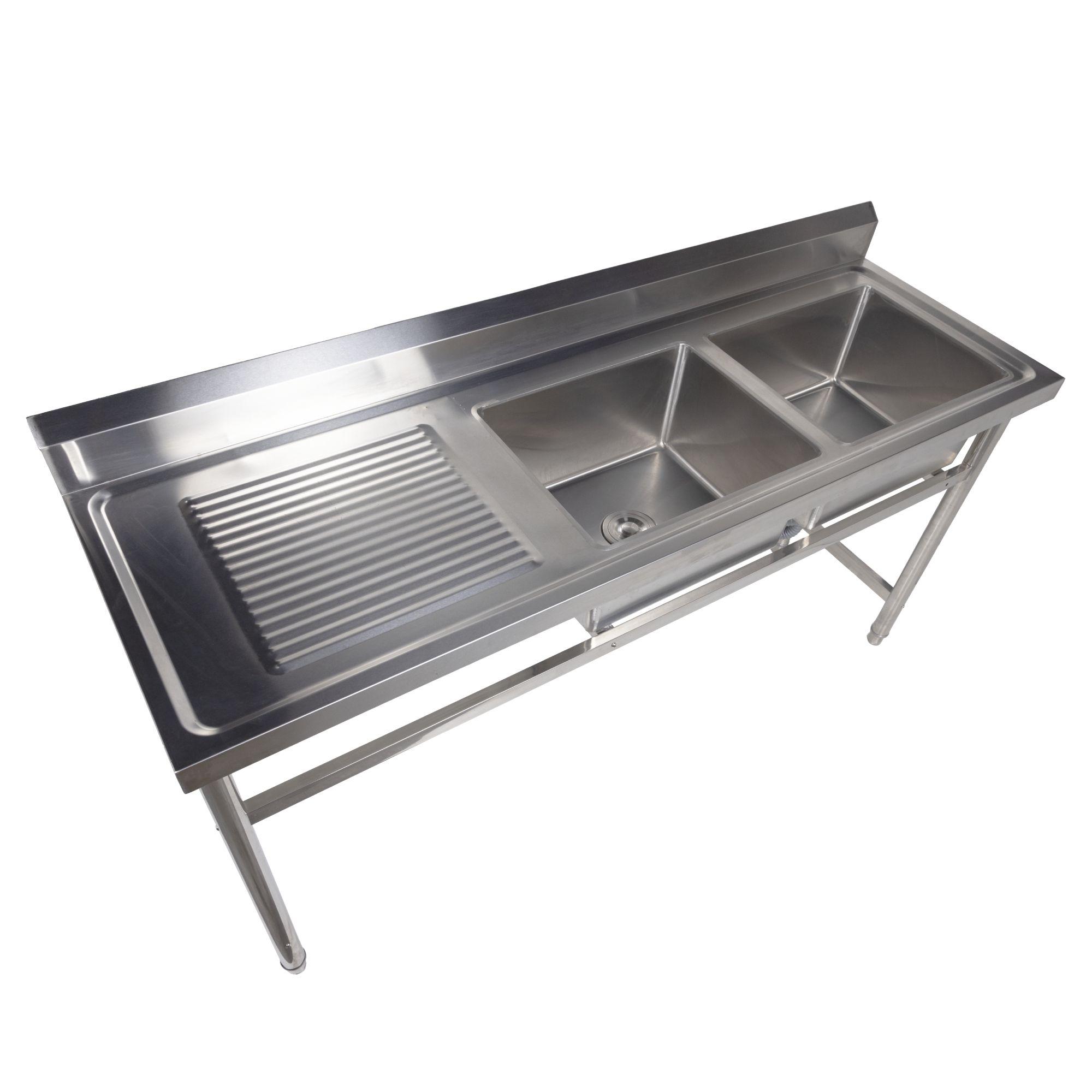 LAVAFONDOS 180X60X90 CMS, 2 TACHOS, SECADOR AL LADO IZQUIERDO 60 CMS-0