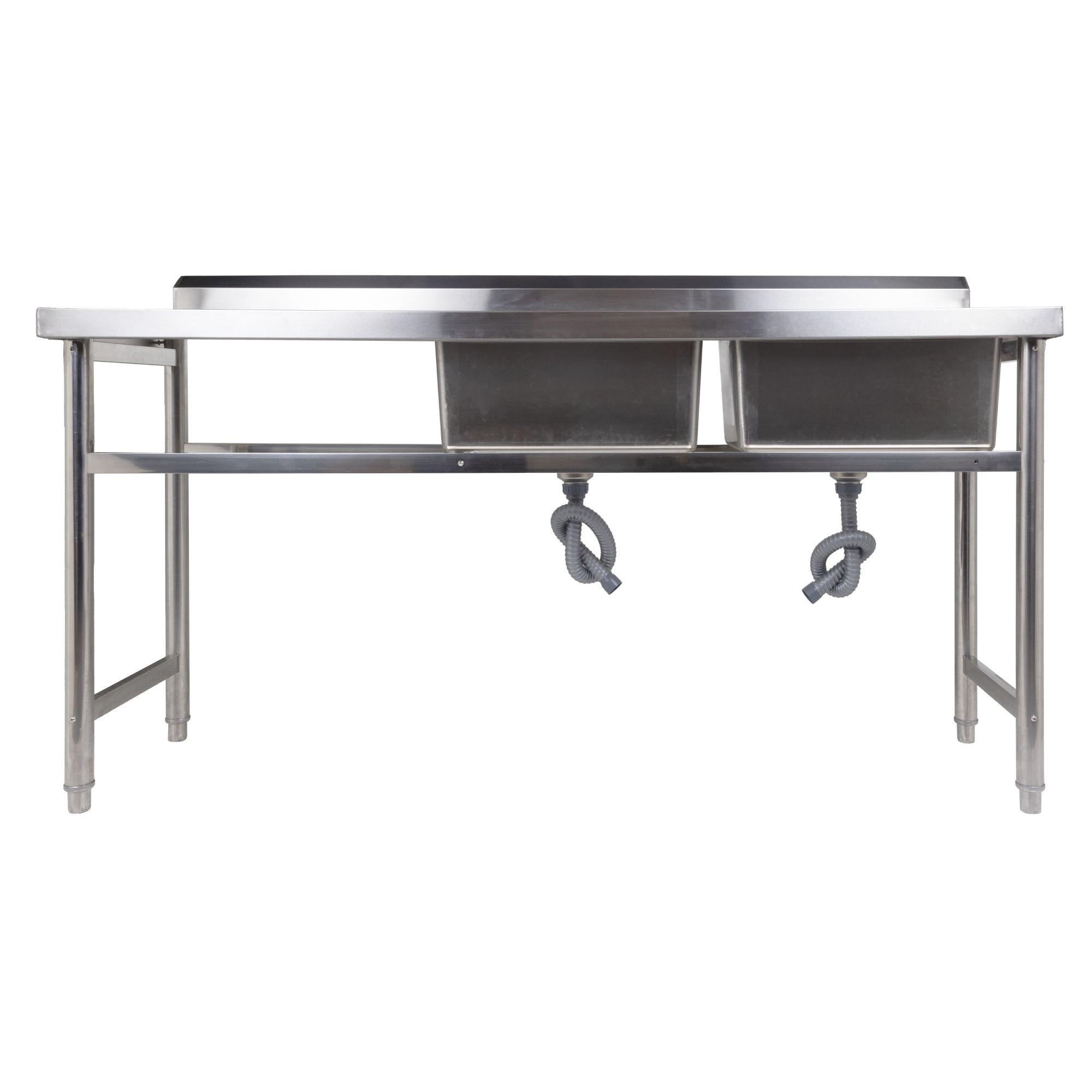 LAVAFONDOS 180X60X90 CMS, 2 TACHOS, SECADOR AL LADO IZQUIERDO 60 CMS-1