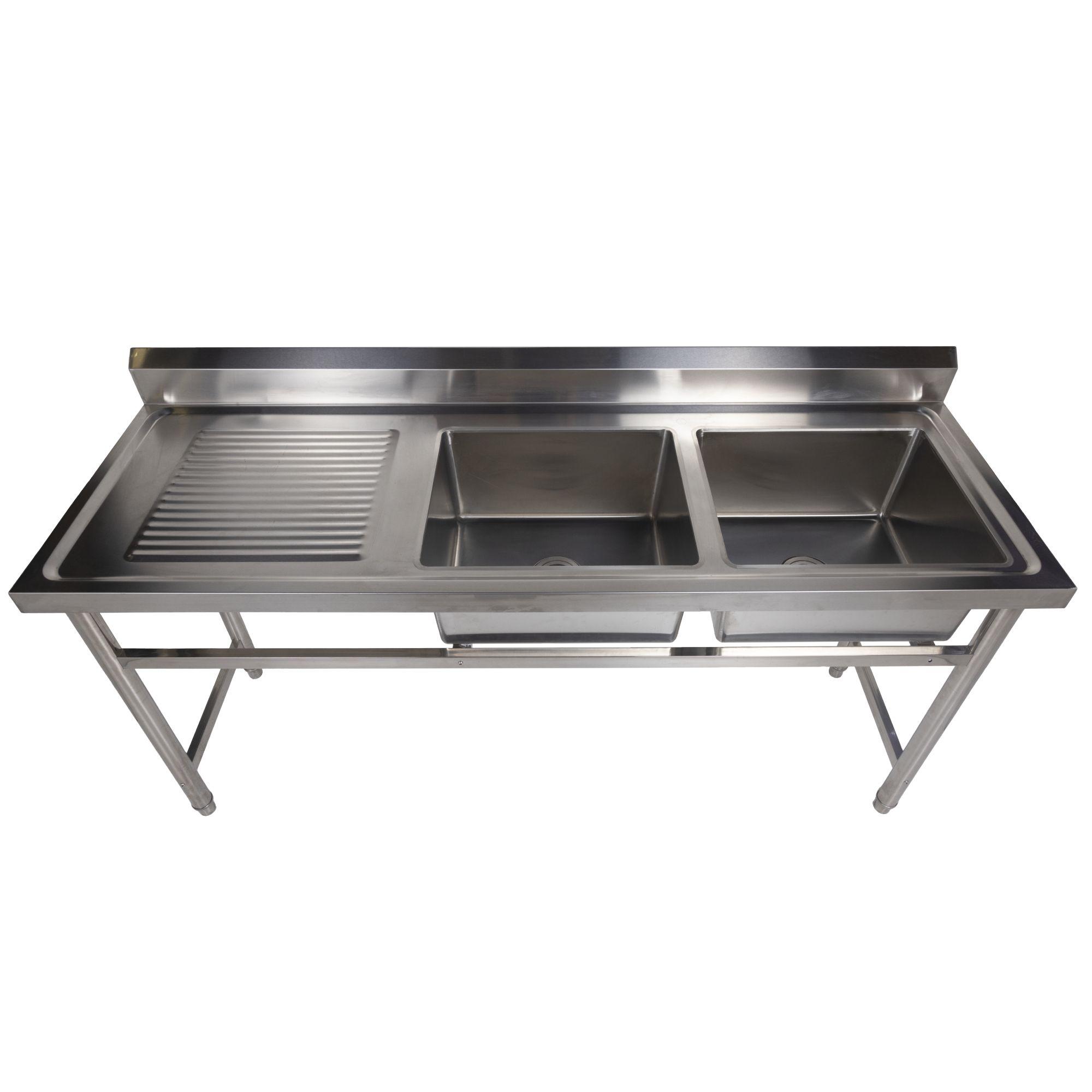 LAVAFONDOS 180X60X90 CMS, 2 TACHOS, SECADOR AL LADO IZQUIERDO 60 CMS-2