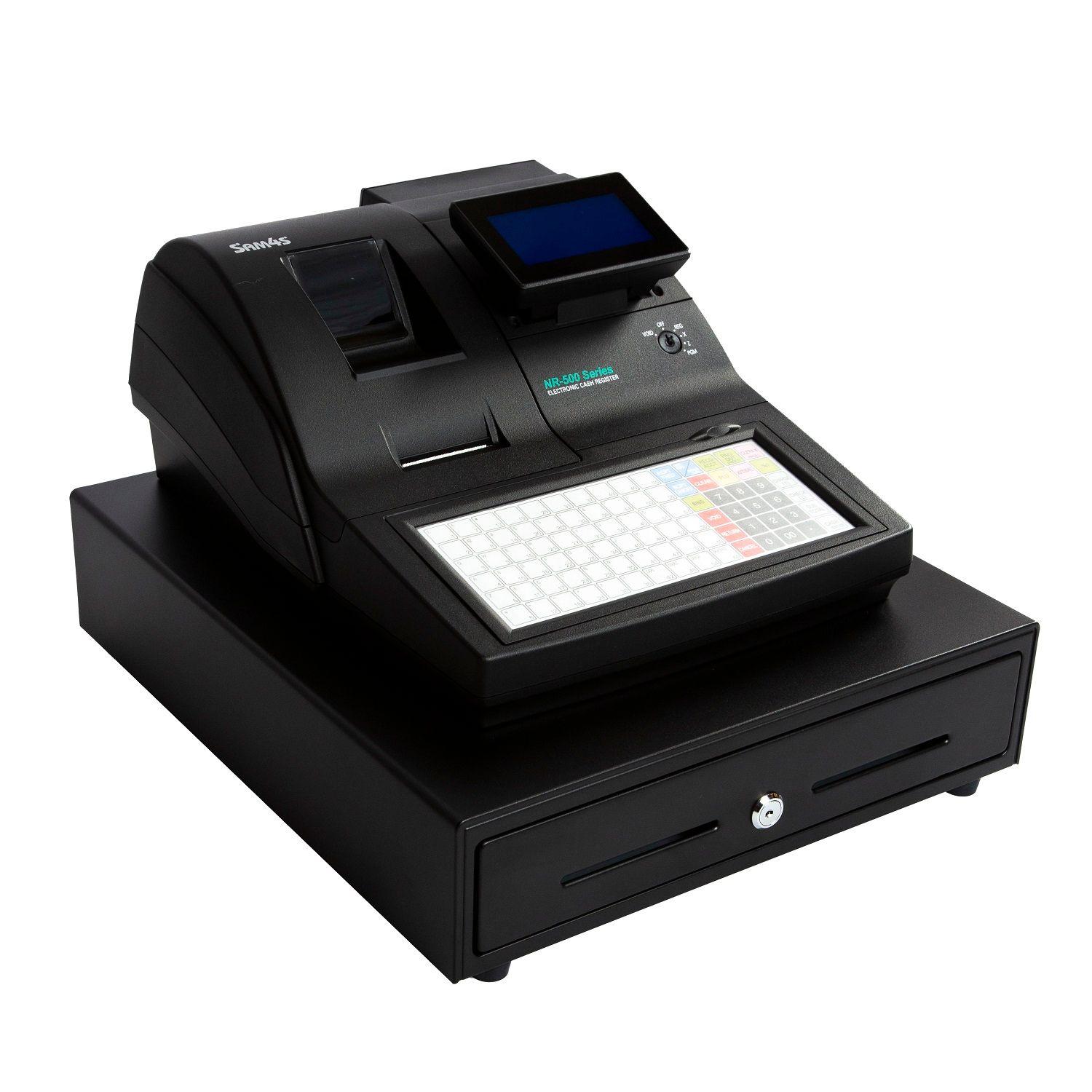 MAQUINA REGISTRADORA SAM4S MODELO NR- 520RB, 48 TECLAS-0