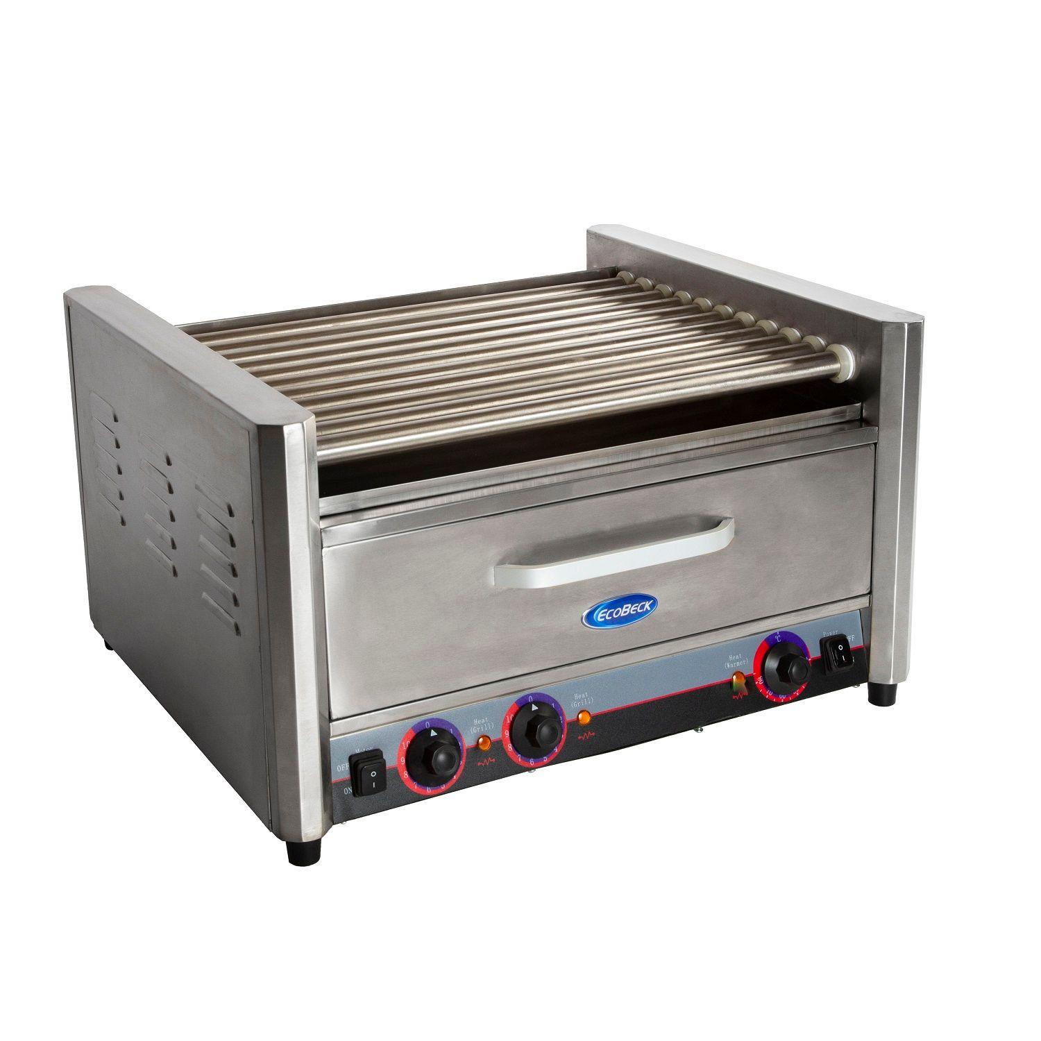 ROLLER HOT DOG CON MANTENEDOR DE PAN ECOBECK MODELO HHD-09A-0