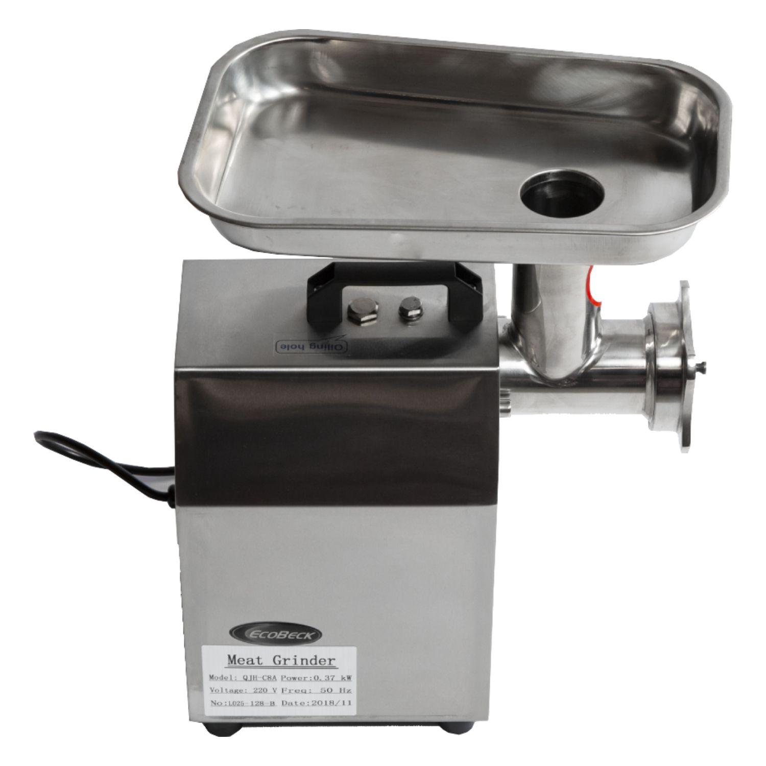 MOLEDORA DE CARNE ECOBECK MODELO KMC12A FULL SS, CAP 120KG/HR-2