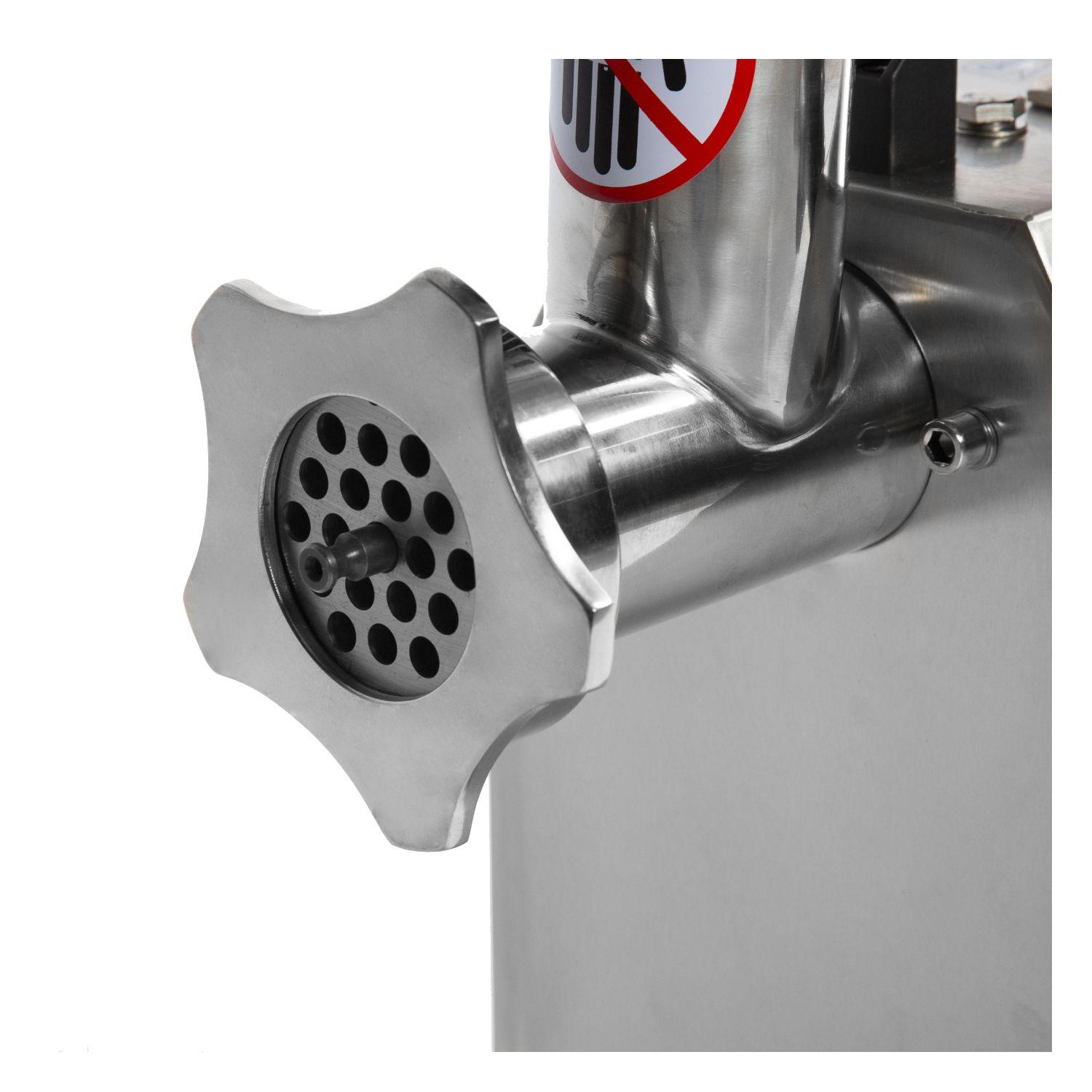 MOLEDORA DE CARNE ECOBECK MODELO KMC12A FULL SS, CAP 120KG/HR-3