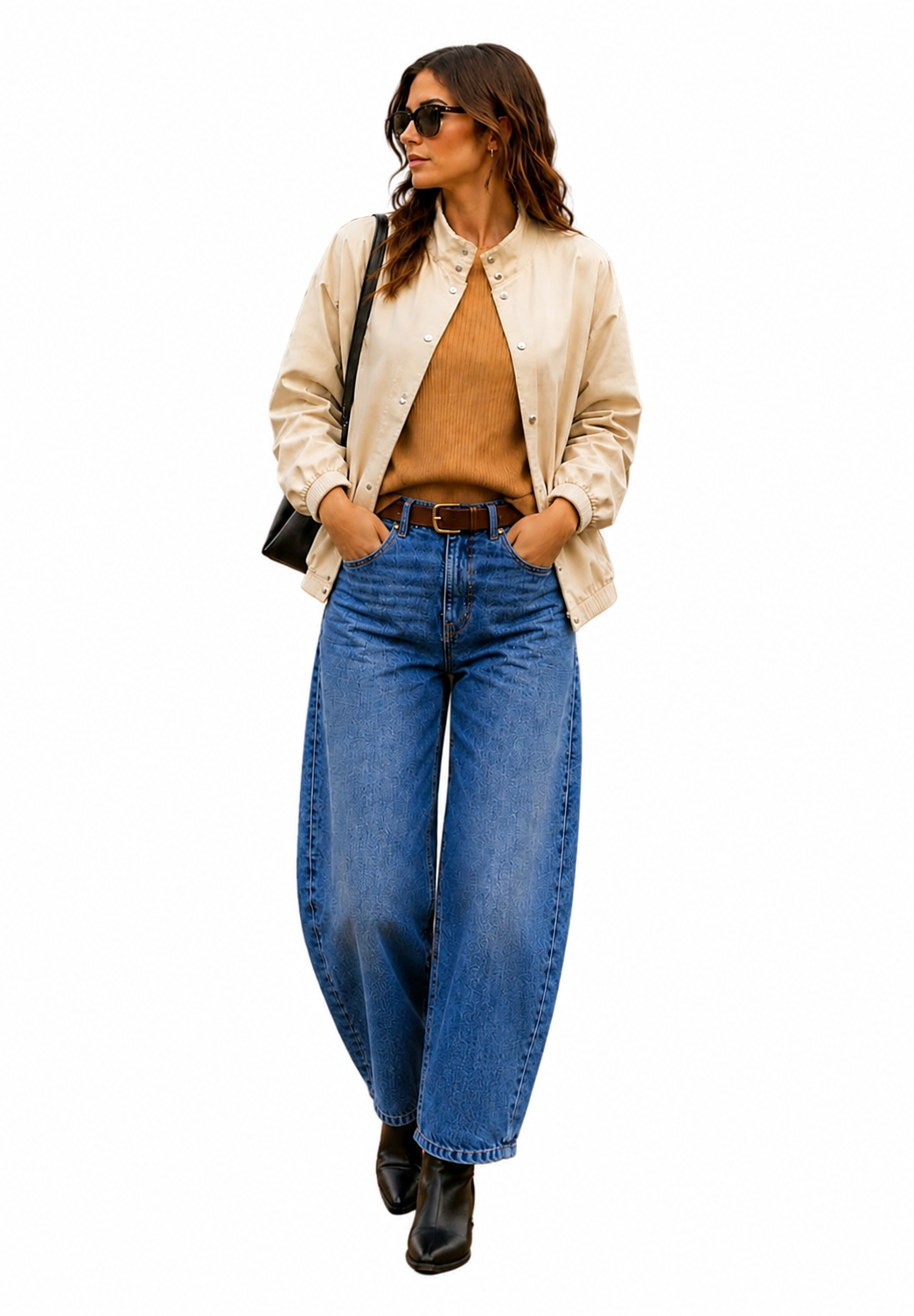 JEANS MOM CELESTE DE LA OSTIA-0