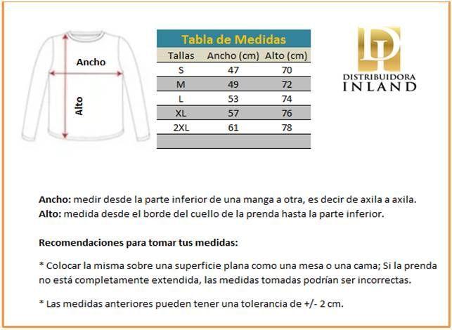 Polera Manga Larga Hombre 100% Algodón-1