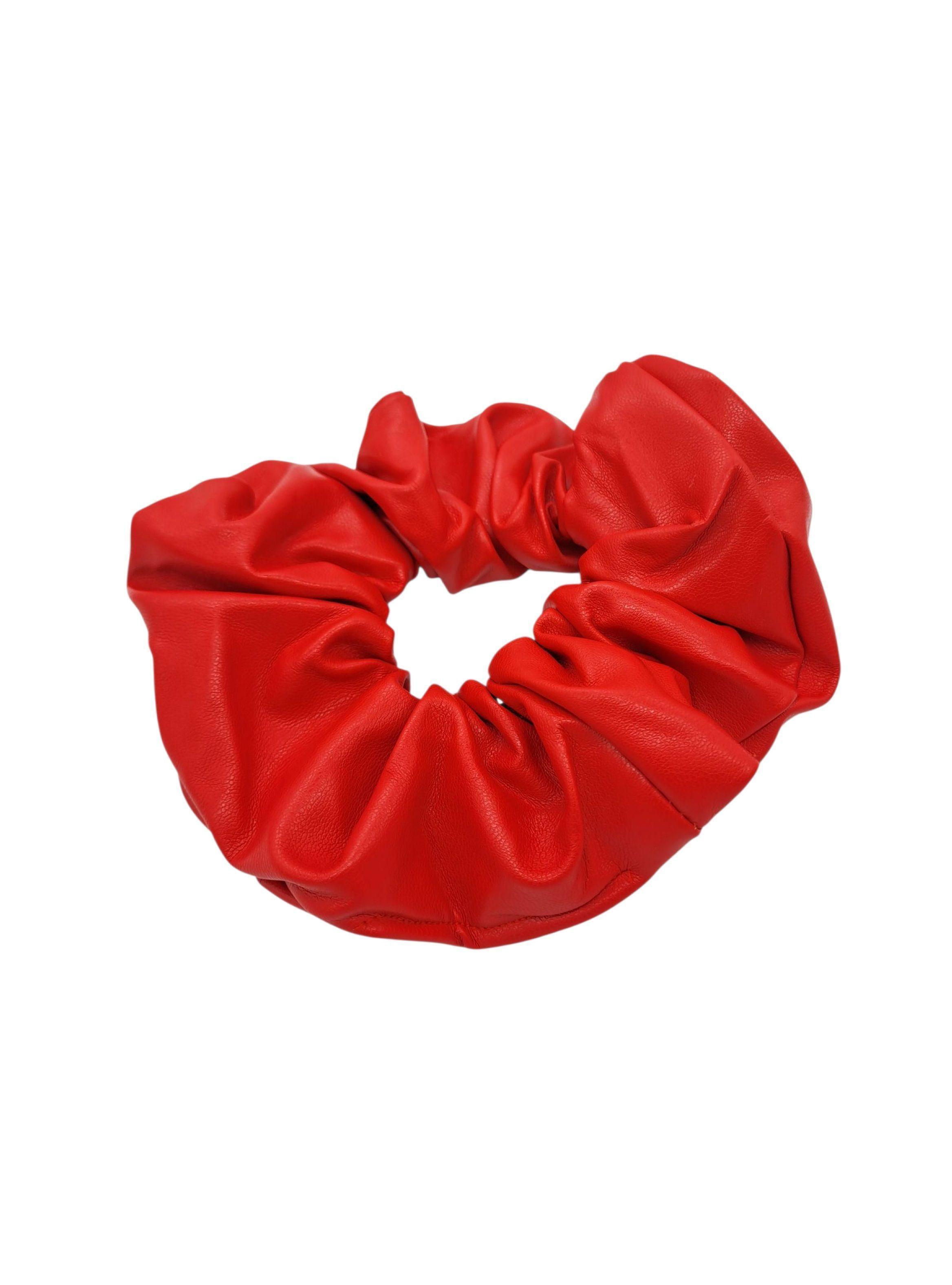 SCRUNCHIE XL COLET ECOCUERO COLOR ROJO-2