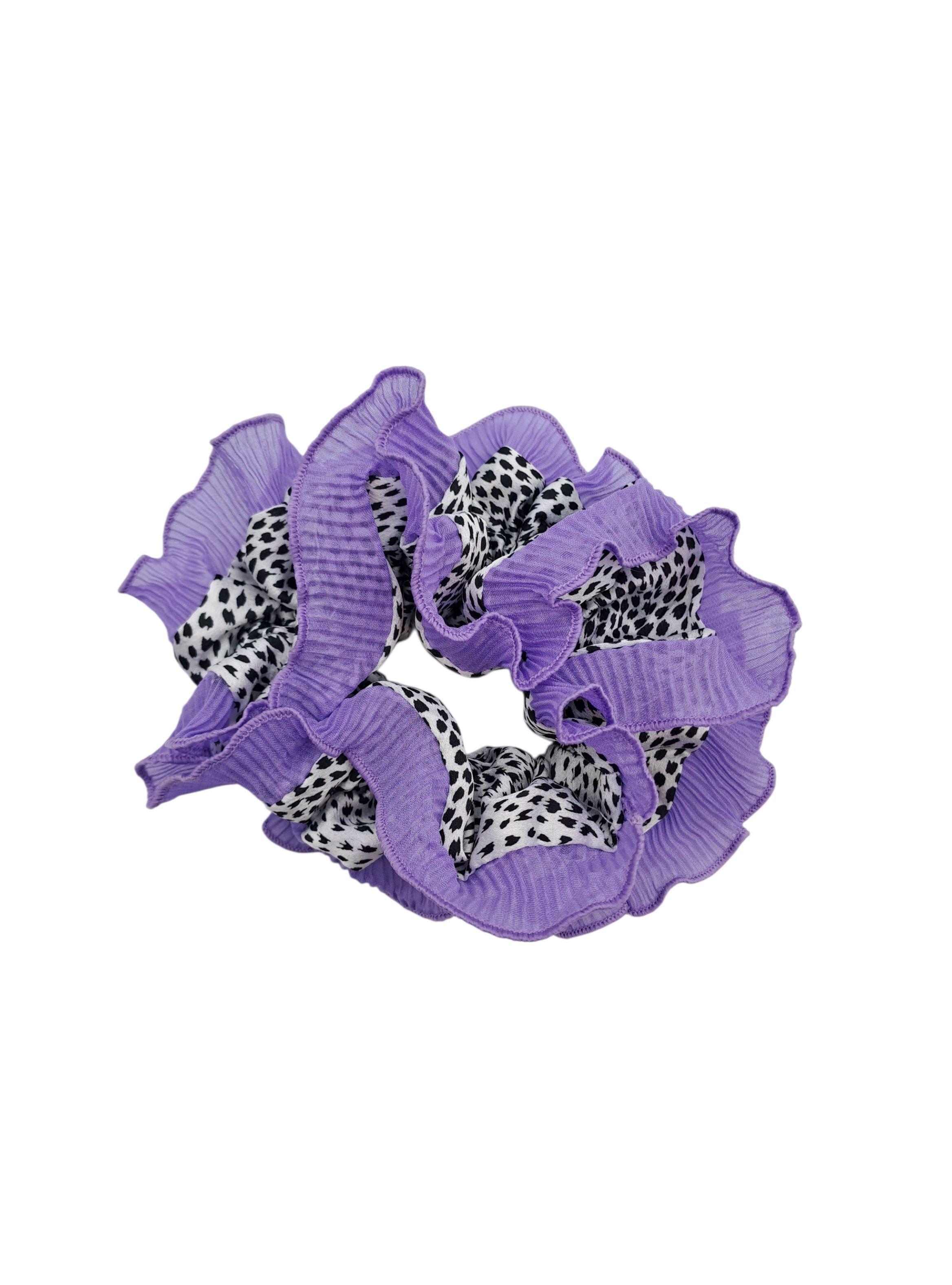 SCRUNCHIE XL RUMBA DOBLE COLET COLOR MORADO TENDENCIA-2