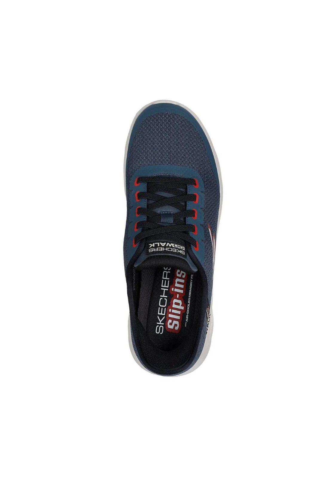 Zapatilla Hombre Go Walk Slip  Ins Azul Skechers-2