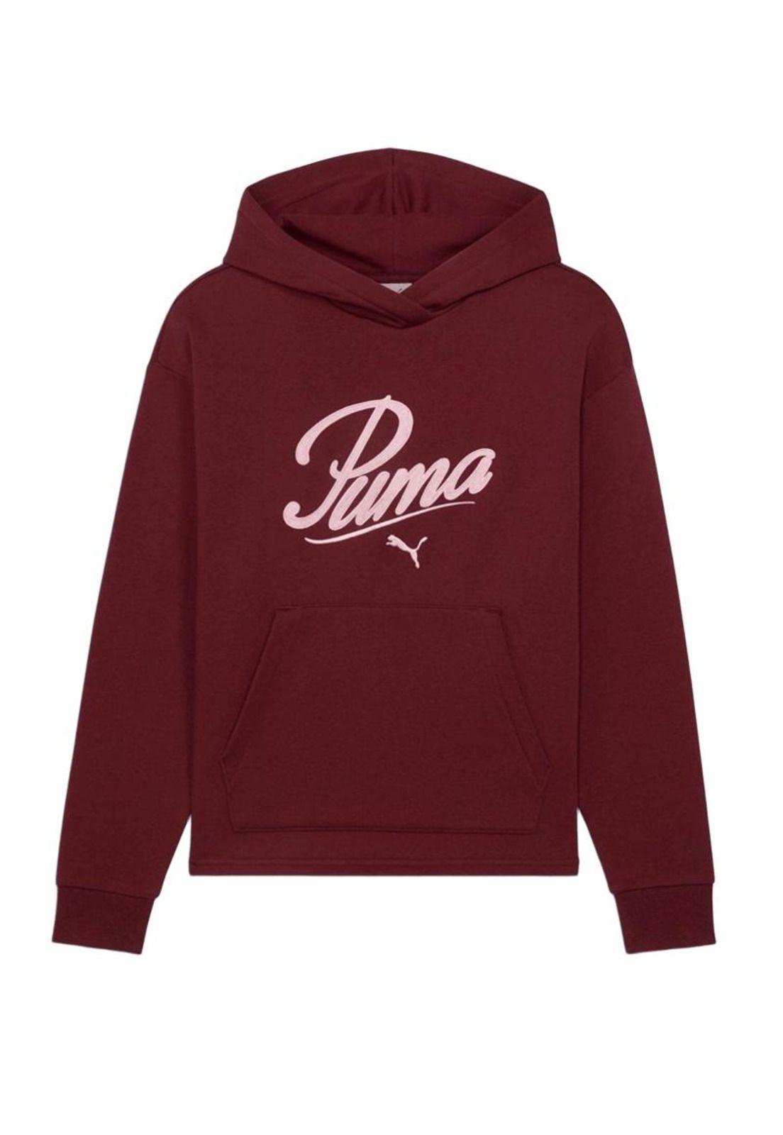 Polerón Deportivo Ruby Shimmer Burdeo Puma-0