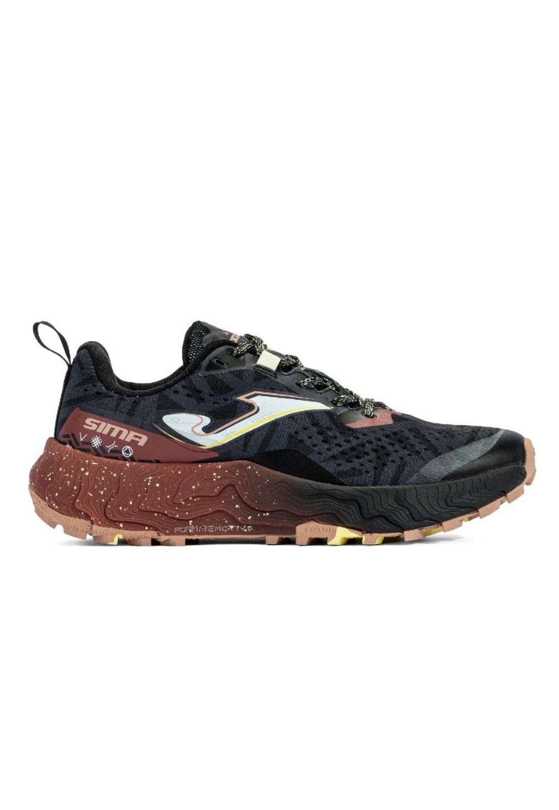 Zapatilla Trail Running Mujer Sima 24 Negro Café Joma-0