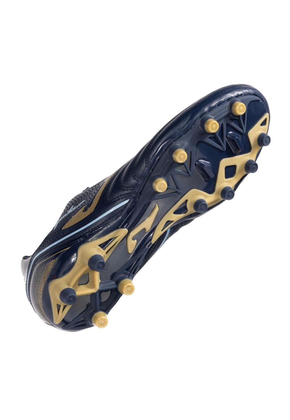 Zapatilla Fútbol FG Hombre Aguila Azul Marino Oro Joma-3