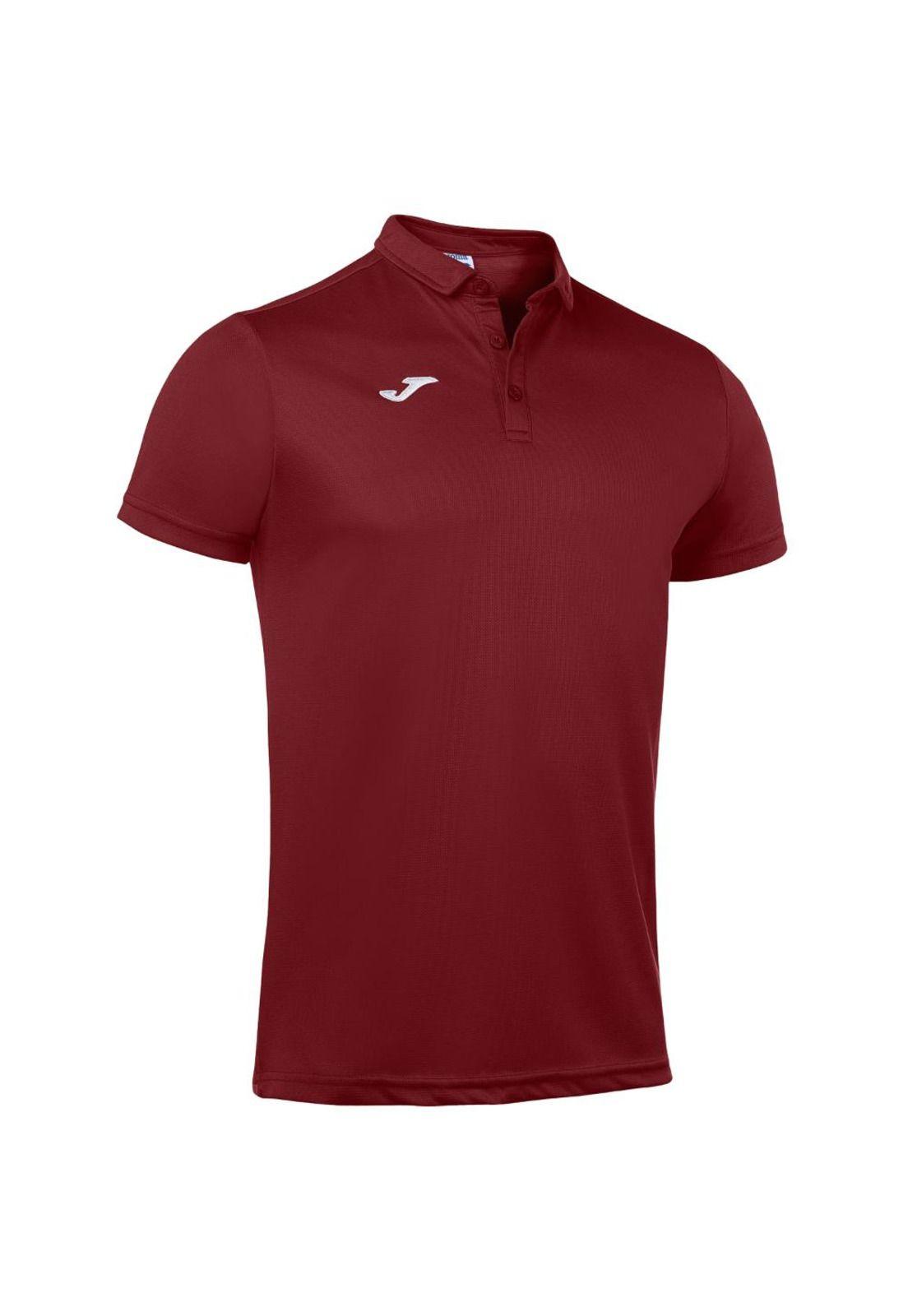 Polera Polo Hombre  Hobby Burdeo Joma-0