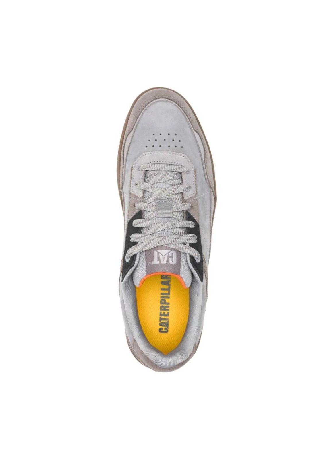 Zapatilla Hombre Pause Retro Leather Gris Cat-2