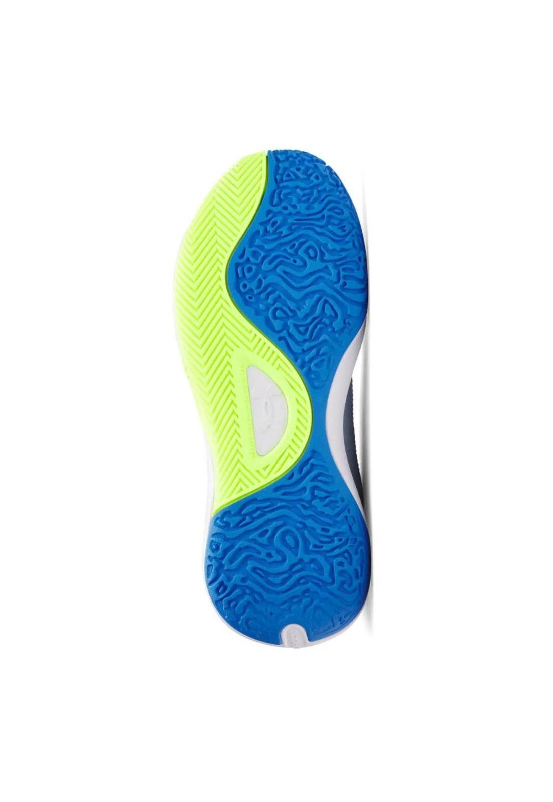 Zapatilla Basketball Kids Lockdown 7 Celeste Under Armour-3