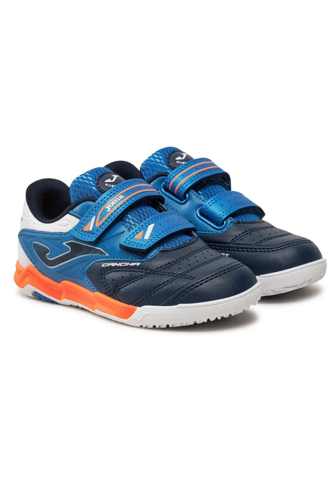 Zapatilla Fútbol Sala Kids Cancha Jr Azul Marino Joma-1