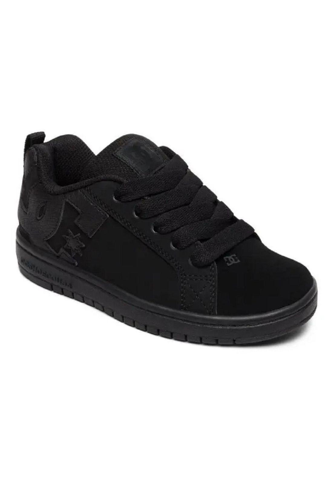 Zapatilla Kids Court Graffik Negro DC-1
